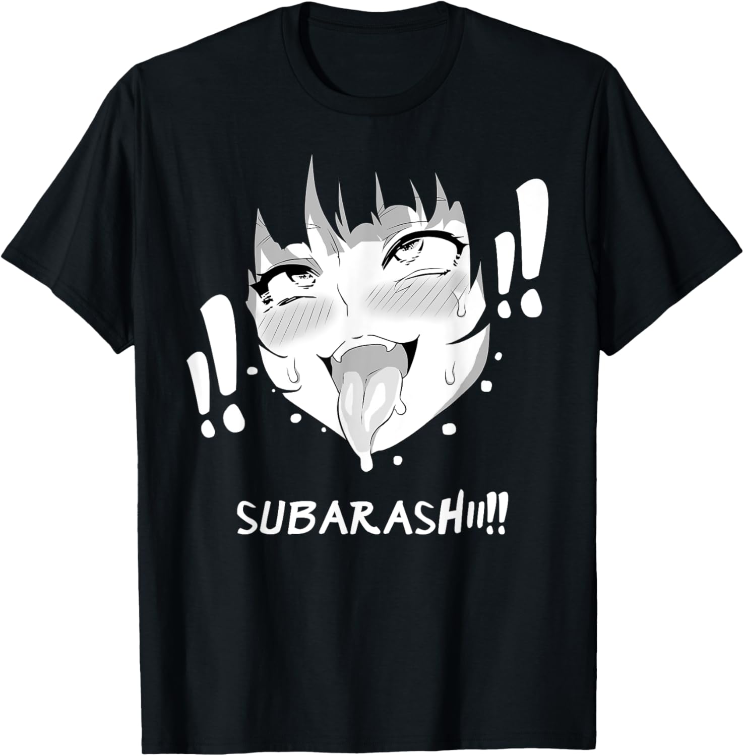 Ahegao Face Shirt Anime Manga Hentai Girl Subarashii Apparel