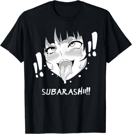 Ahegao Face Shirt Anime Manga Hentai Girl Subarashii Apparel