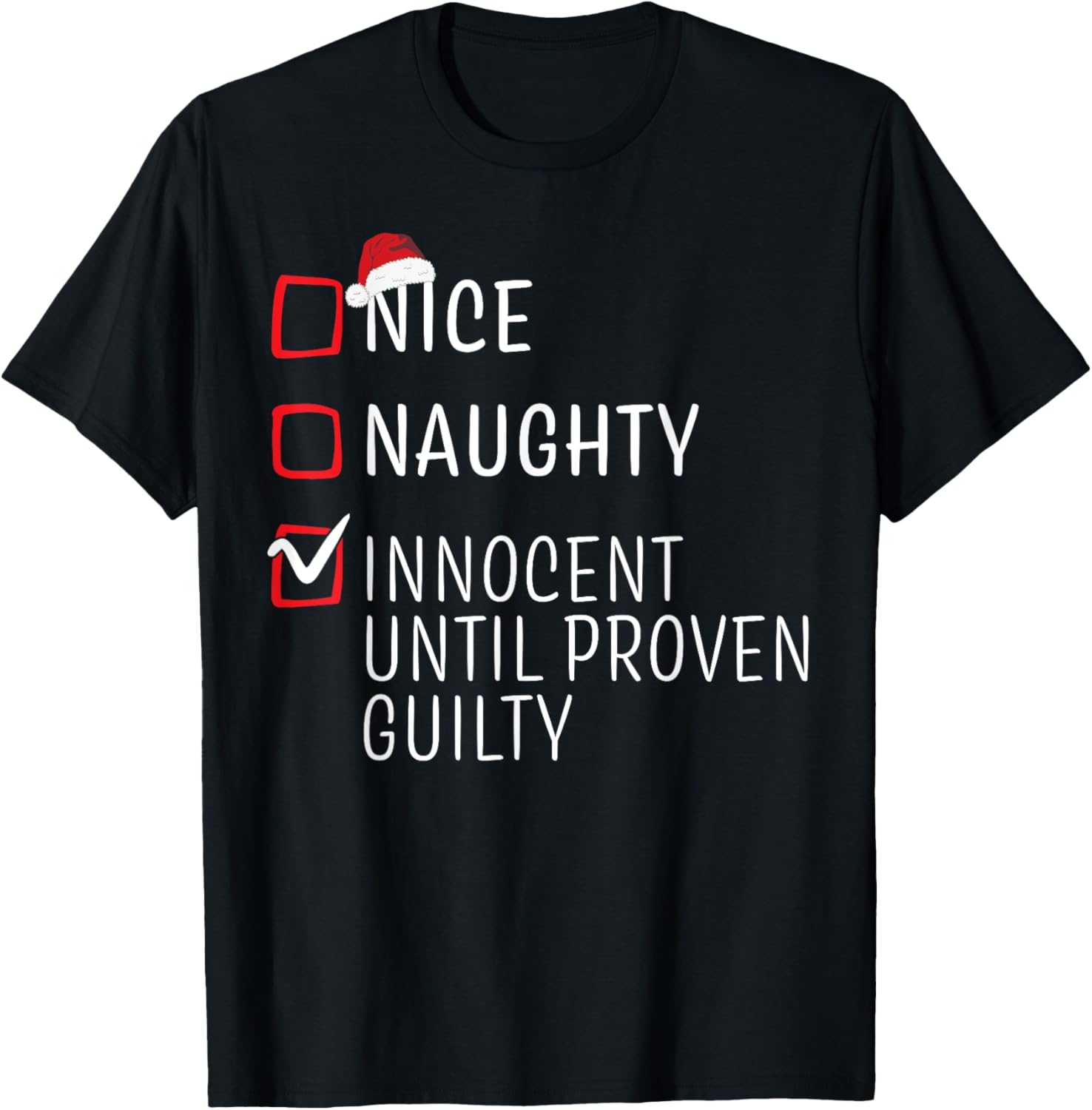 Funny Naughty Nice Christmas Family Pajama Men Women Kids