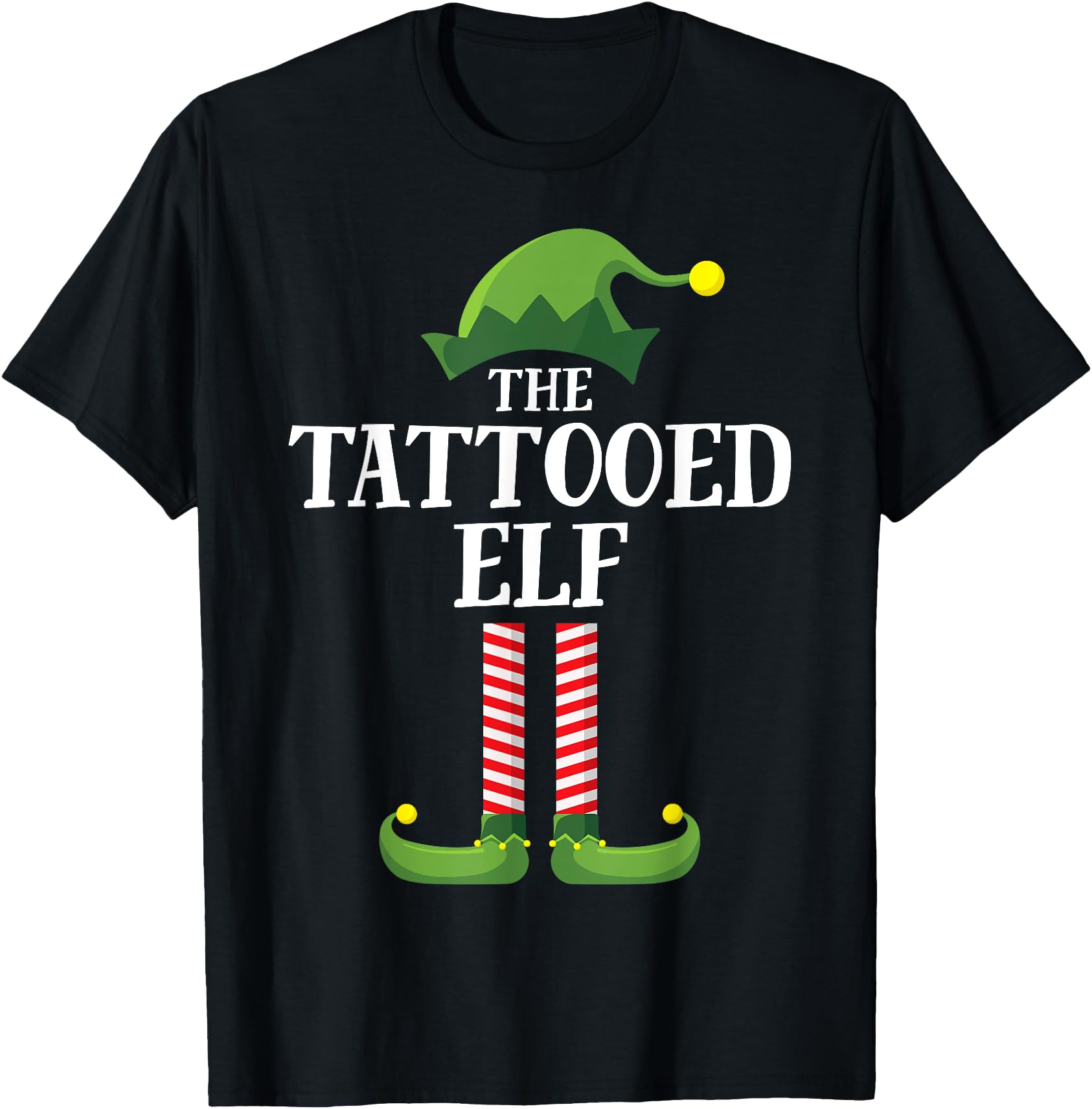 Tattooed Elf Matching Family Group Christmas Party Pyjamas