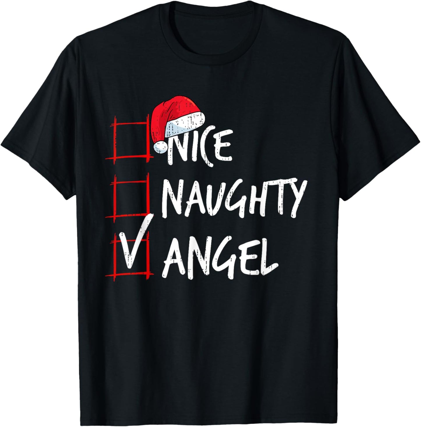 Nice Naughty Angel Christmas List Santa Costume Xmas