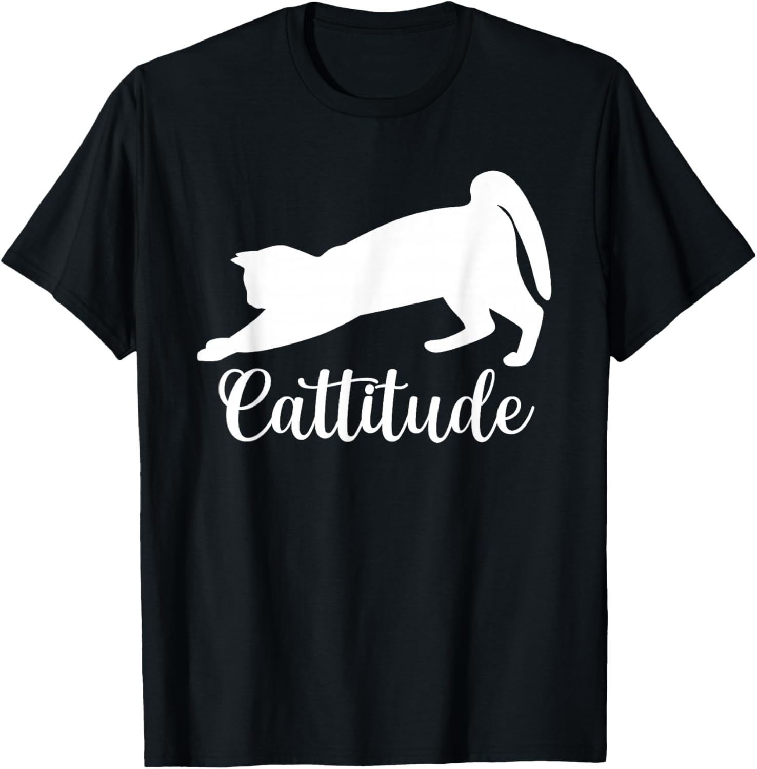Cattitude Funny Cat Lover Kitten Pet Owner T-Shirt