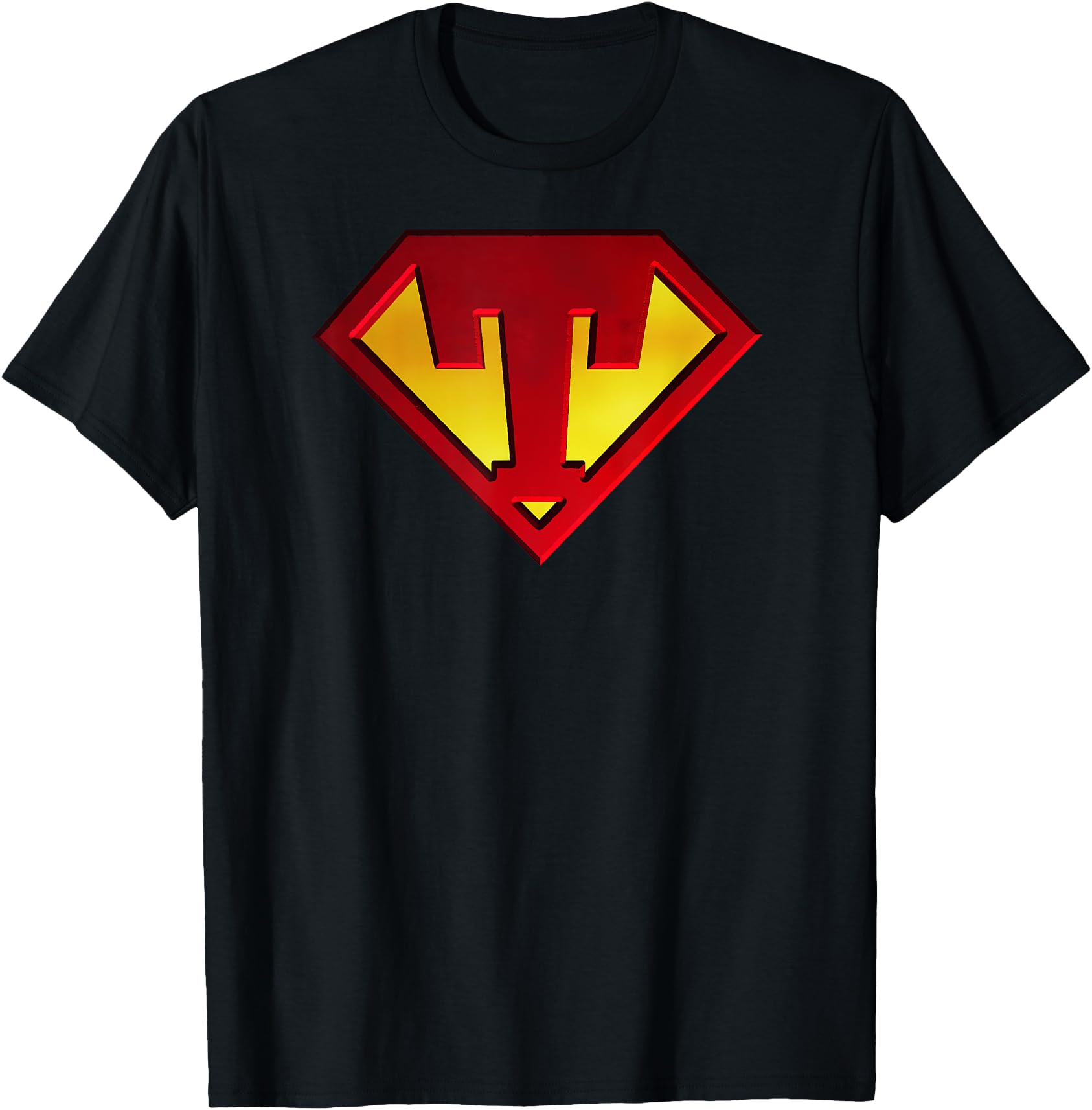 Funny Superhero Shield Letter T name Gift Tee Shirt