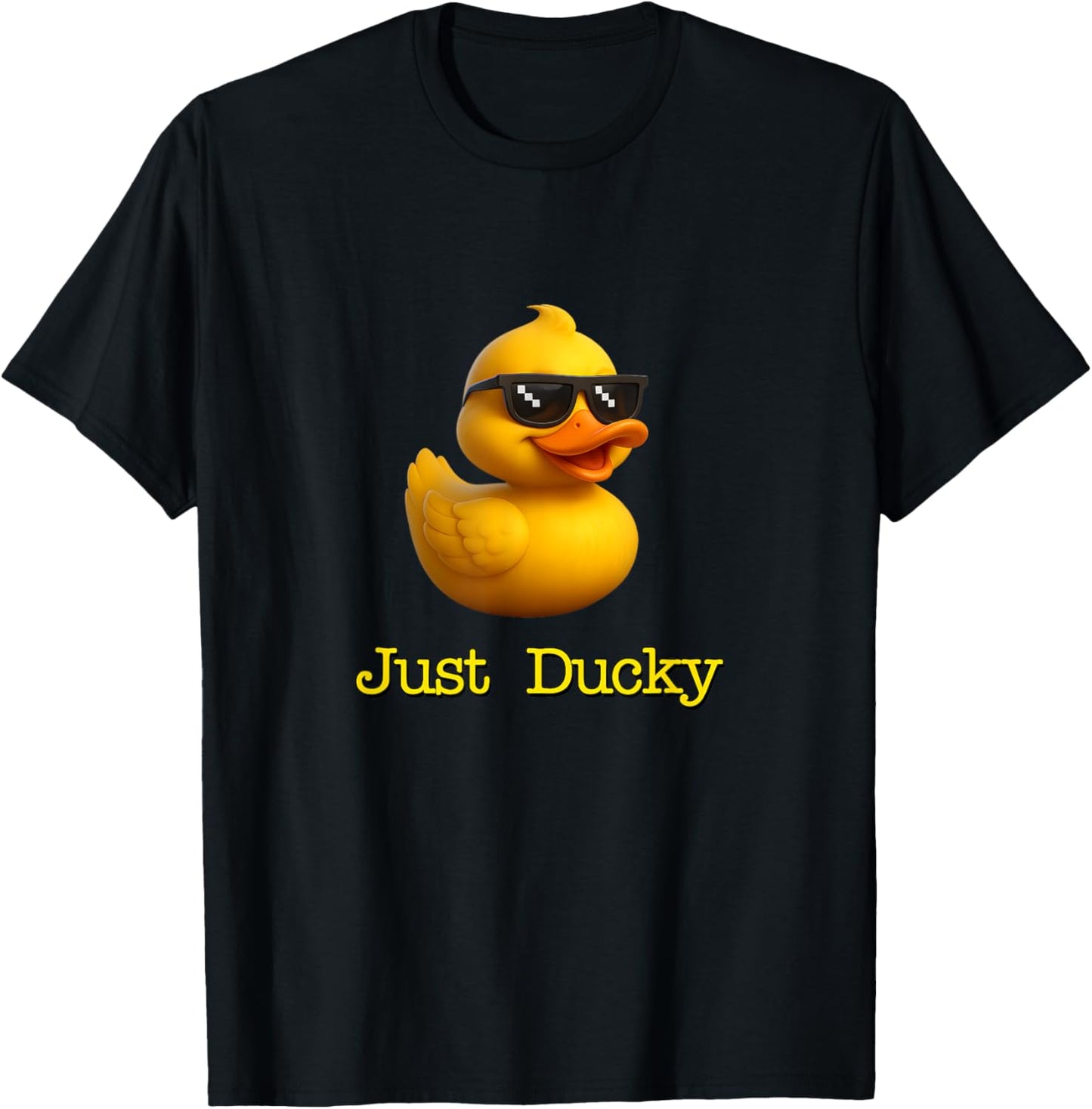 Just Ducky Funny Rubber Yellow Duck Childish Graphic Design