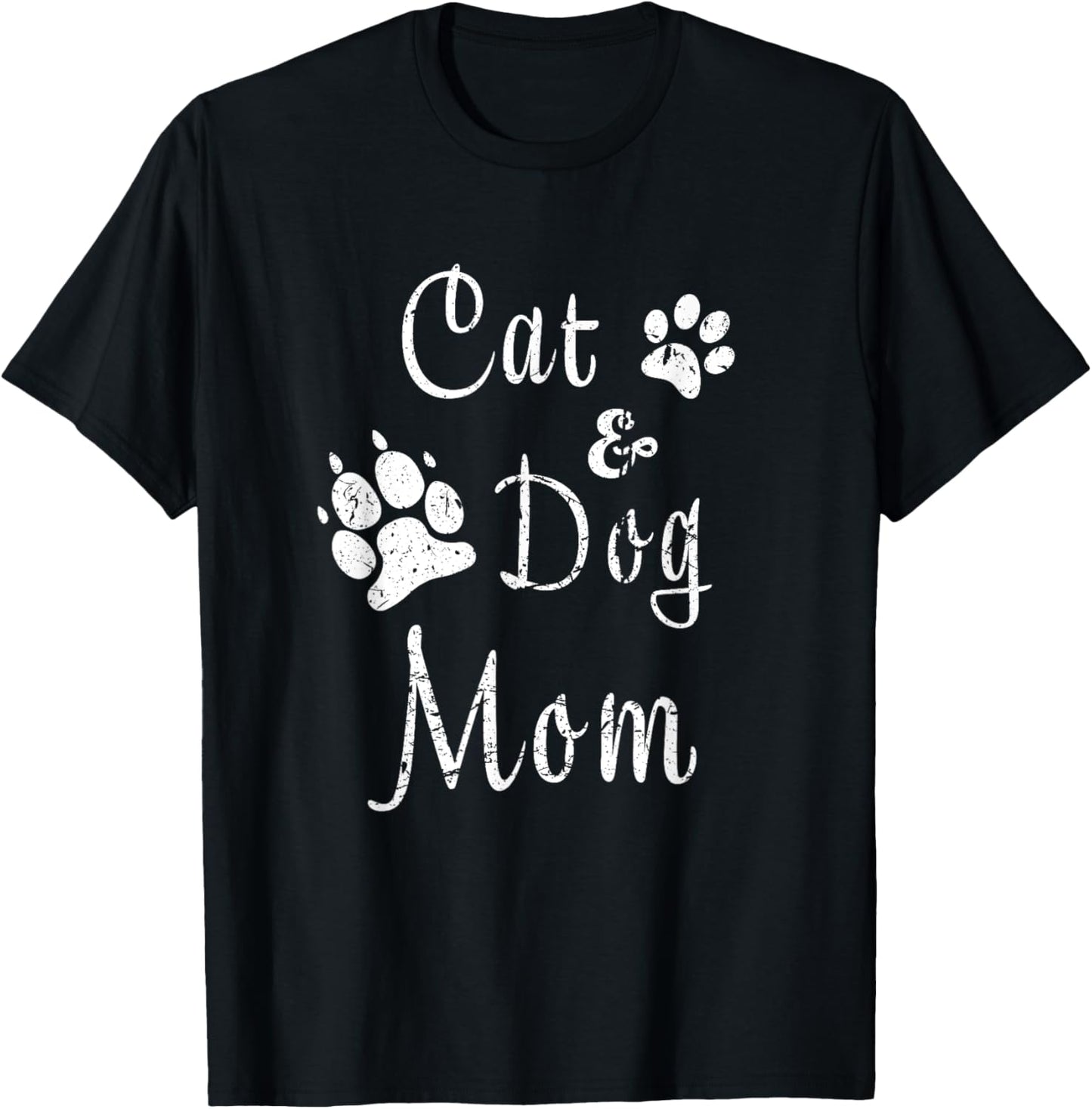 Cat and Dog Mom Kitten and Puppy Mama Kitty and Pup Mother T-Shirt
