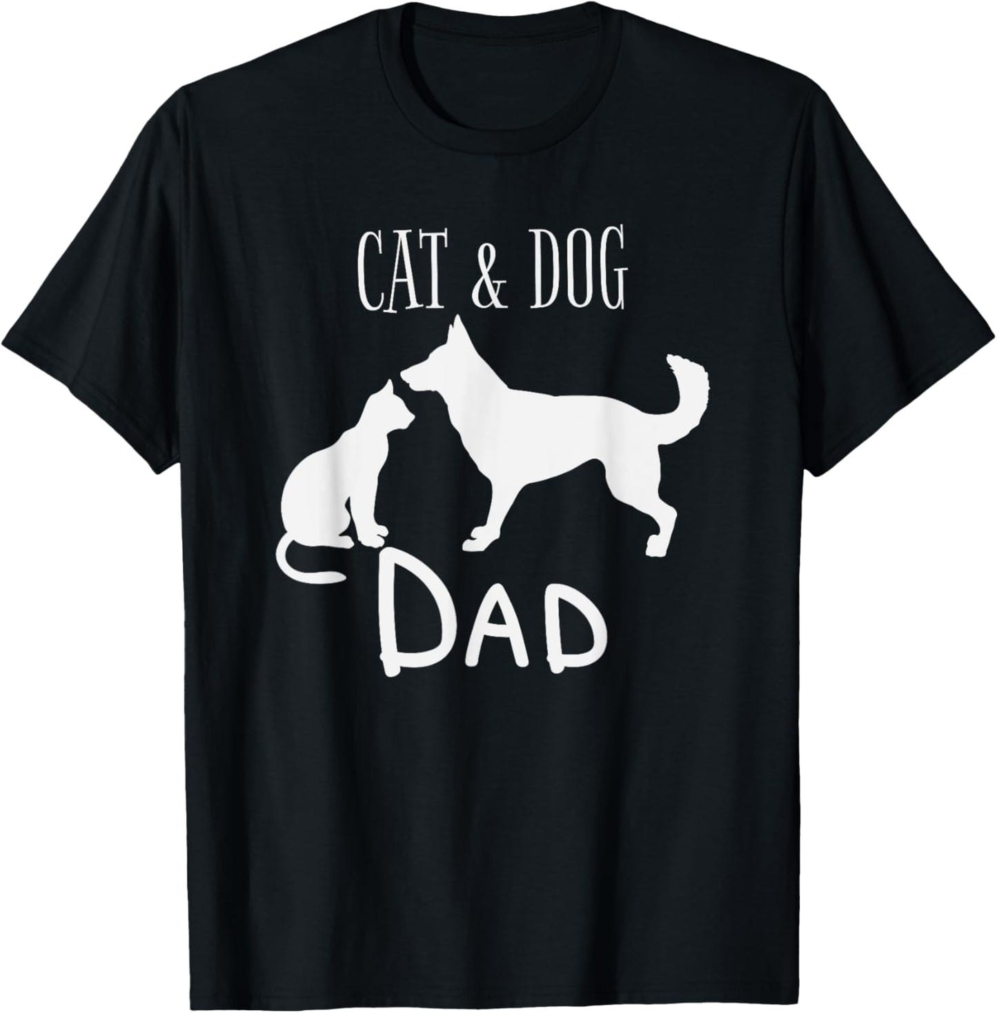 Cat Dog Dad Owner Cute Father Daddy Pet Animal Papa Gift T-Shirt