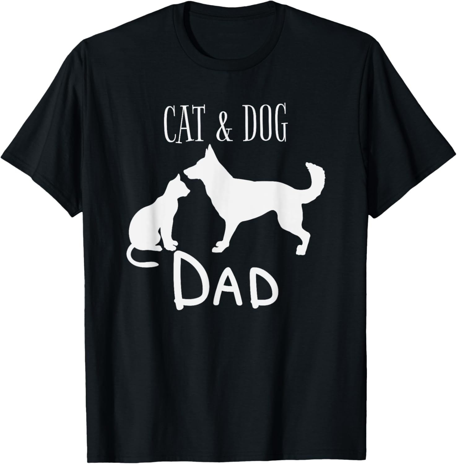 Cat Dog Dad Owner Cute Father Daddy Pet Animal Papa Gift T-Shirt