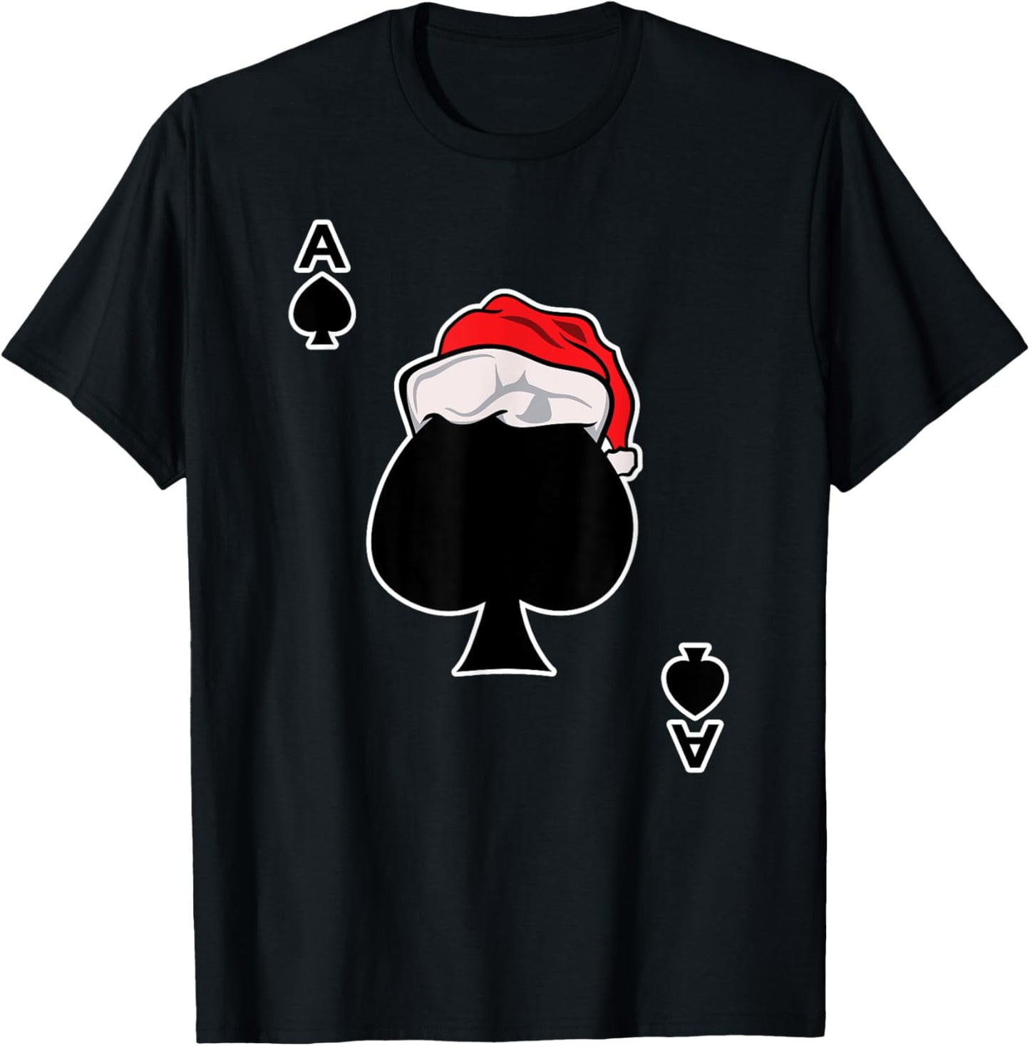 Ace of Spades Christmas Gift Playing &amp; Deck of Cards Poker T-Shirt