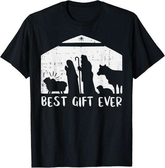 Christmas Best Gift Nativity Xmas Christian Men Women Kids T-Shirt