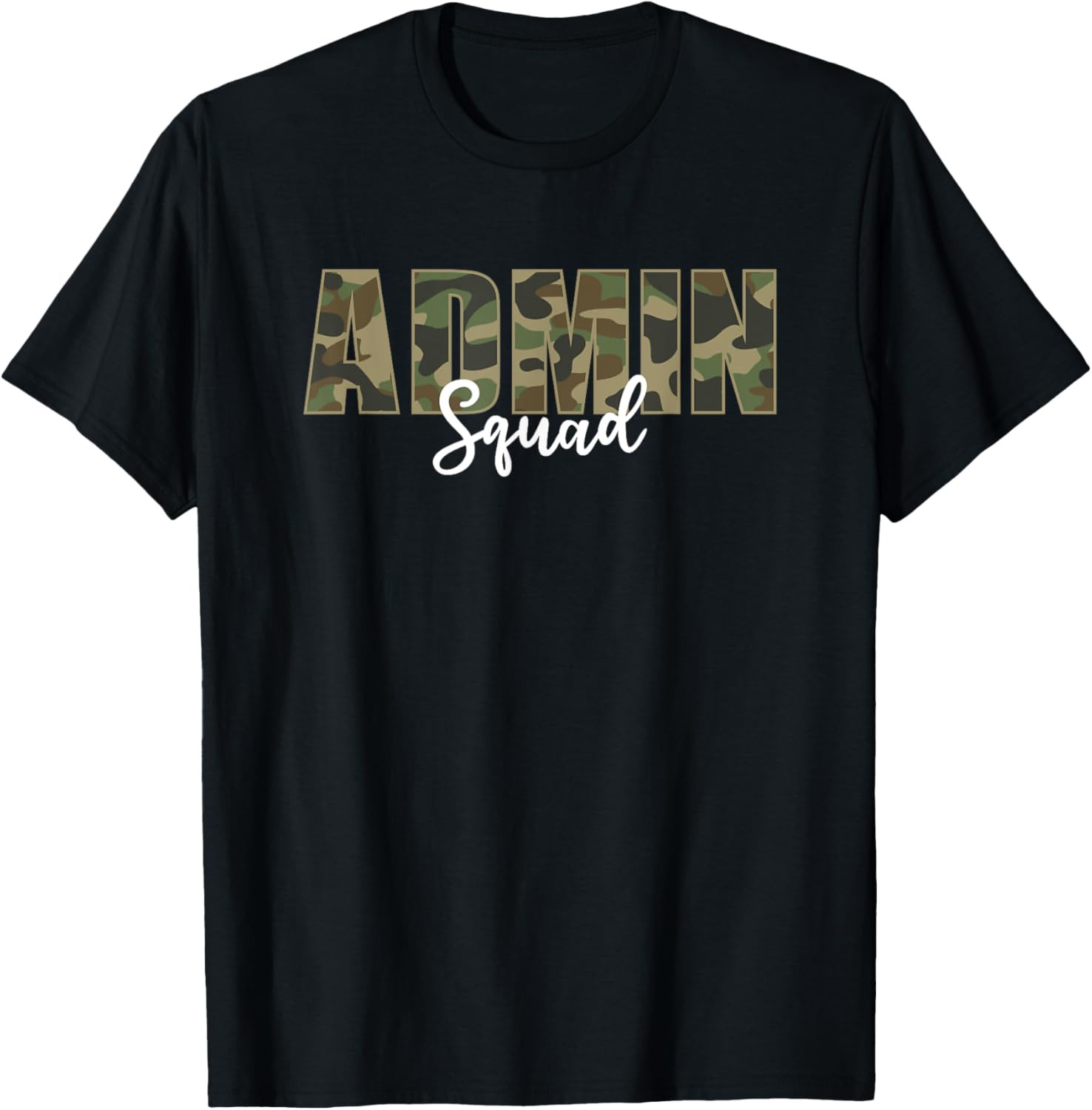 Admin Squad Camo Veterans Day T-Shirt