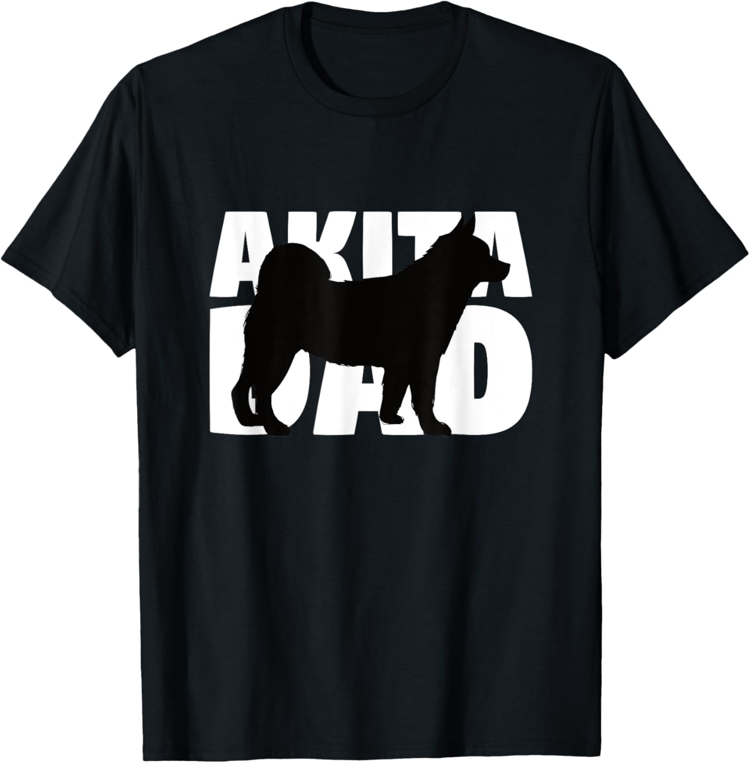 Akita Dad T-Shirt Akita Gift Father Dog Dad Tee Men Women Girls Kids T-Shirt