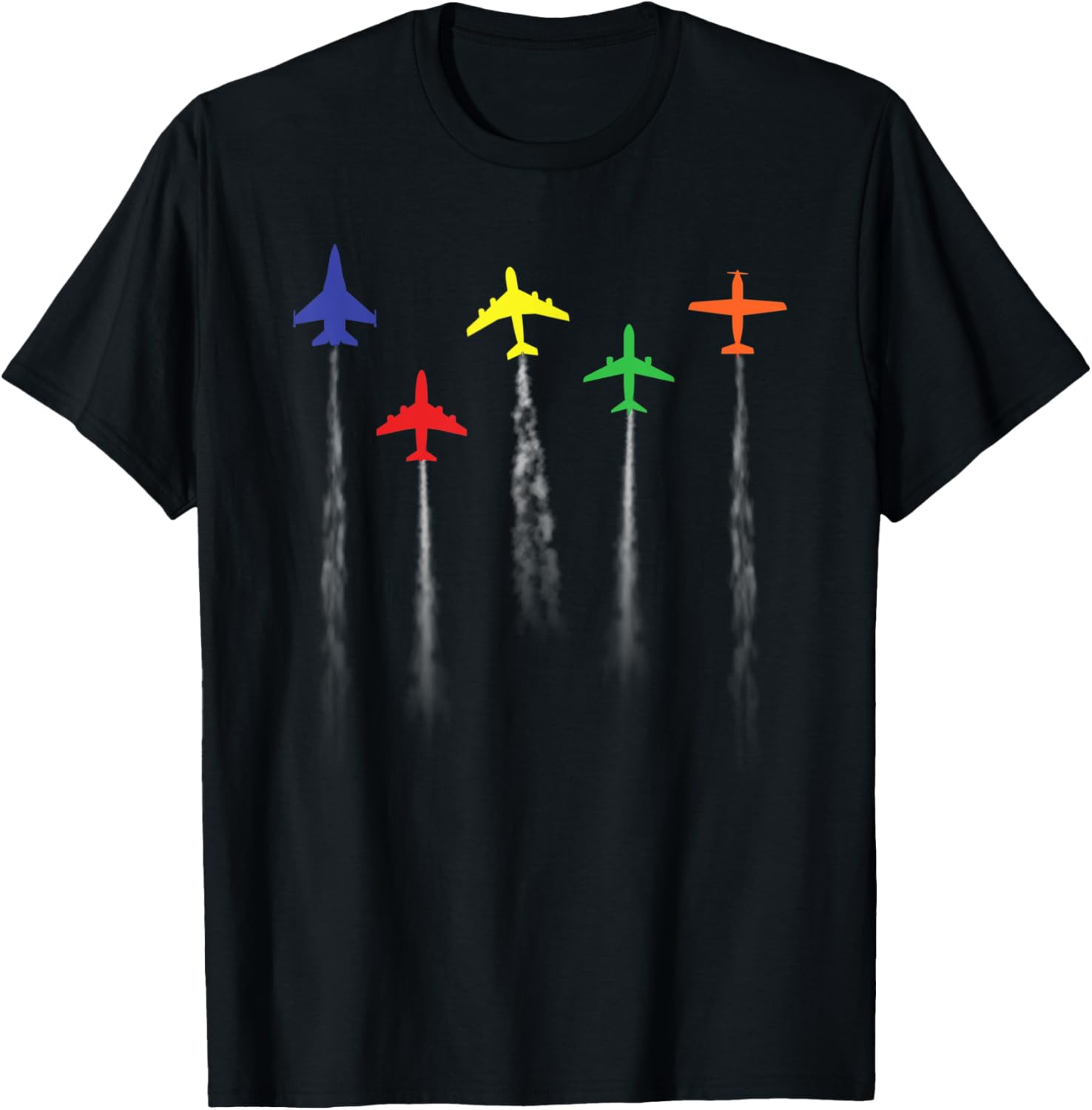 Airplanes Flying Low Pilot Flight Airplane Jet Men Women T-Shirt