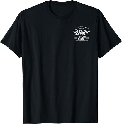 Coors Miller High Life Champagne of Beers Front and Back T-Shirt Small