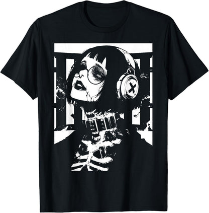 Horror Techwear Ghoul Girl Cybergoth Gothic Anime Manga