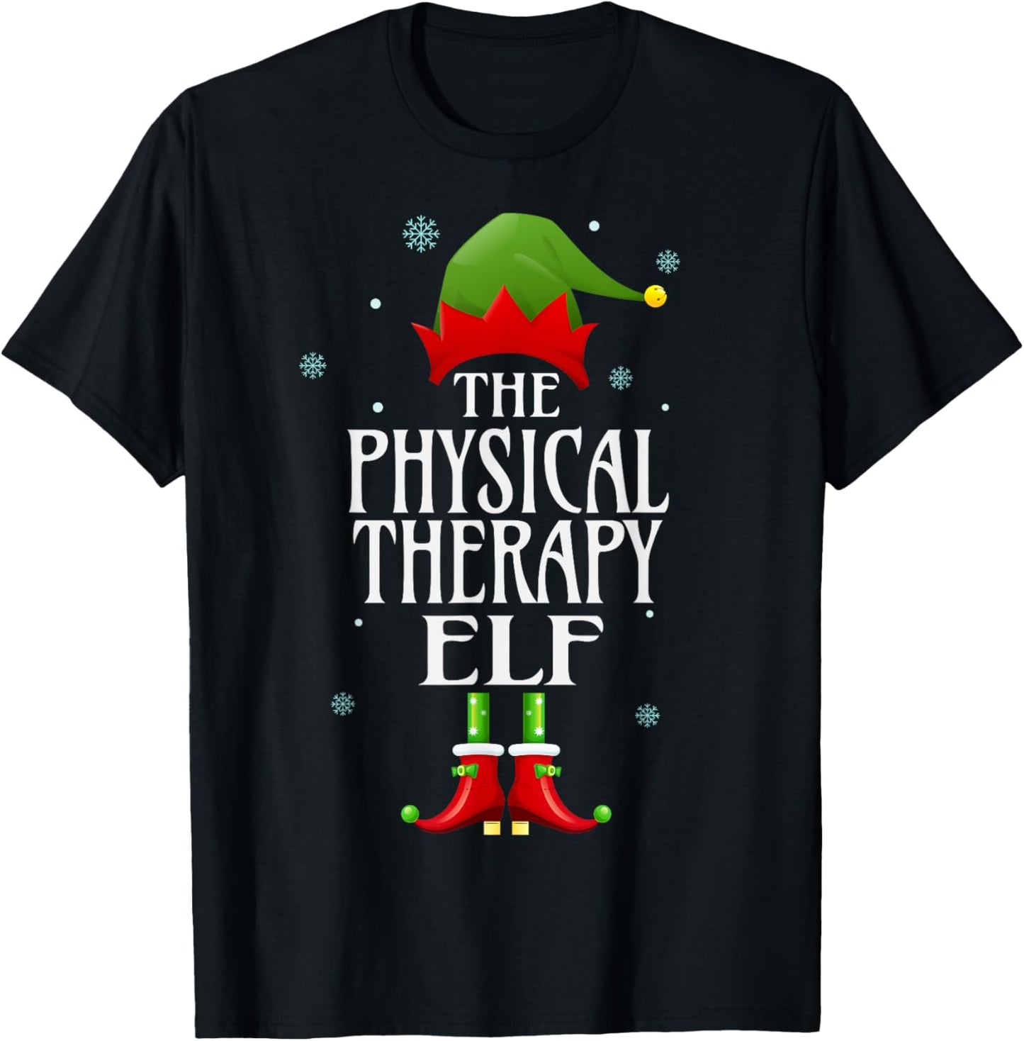 Physical Therapy Elf Xmas Funny Family Matching Christmas