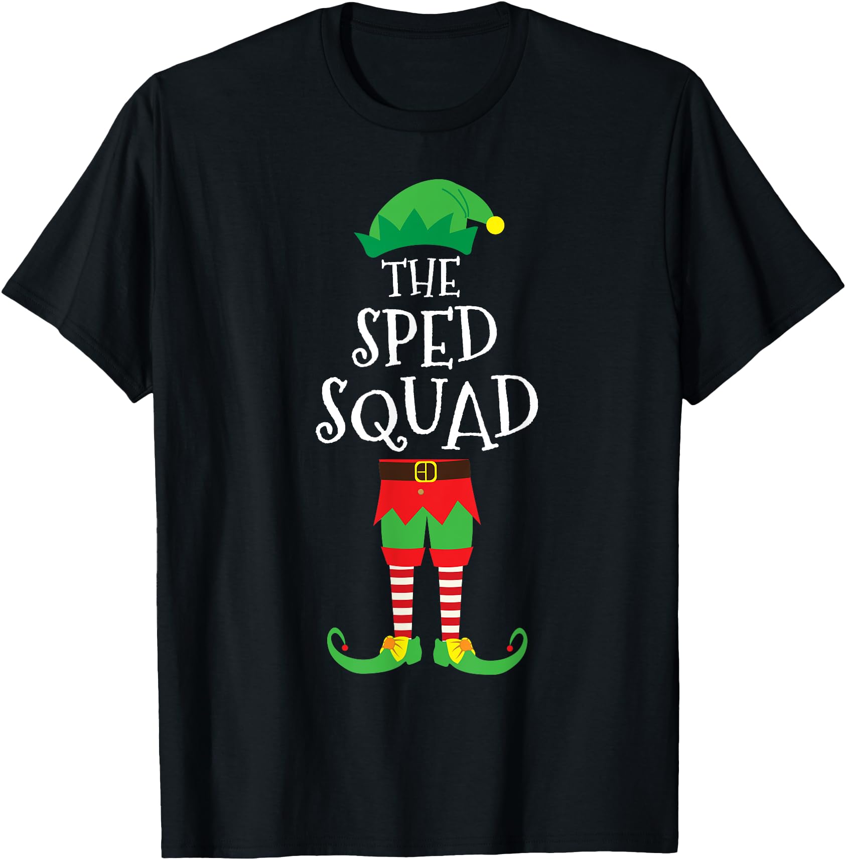 SPED Squad Elf Teacher Matching Christmas Party Pajama