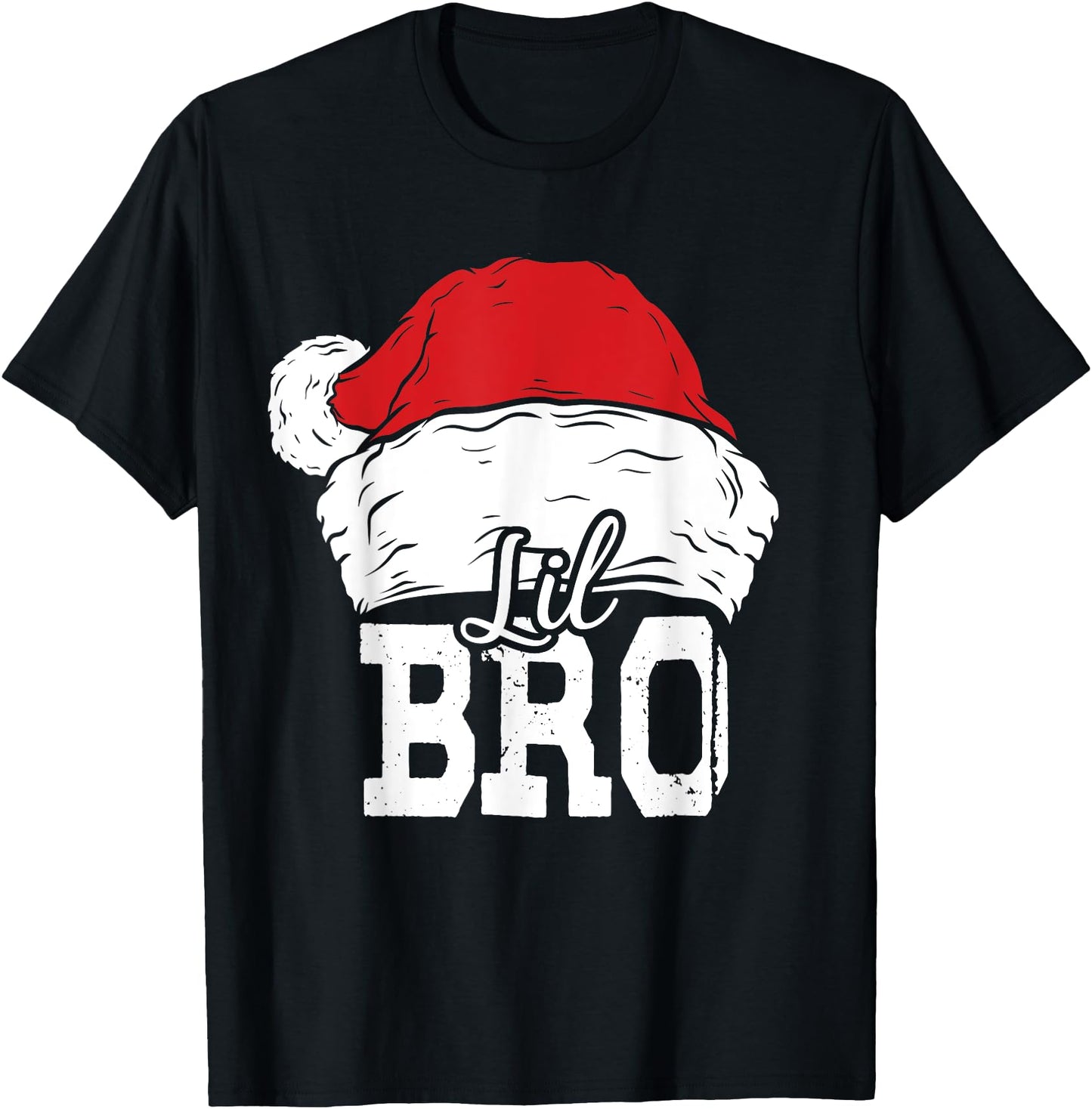Lil Bro Shirt Santa Hat Christmas Matching Family Pajama
