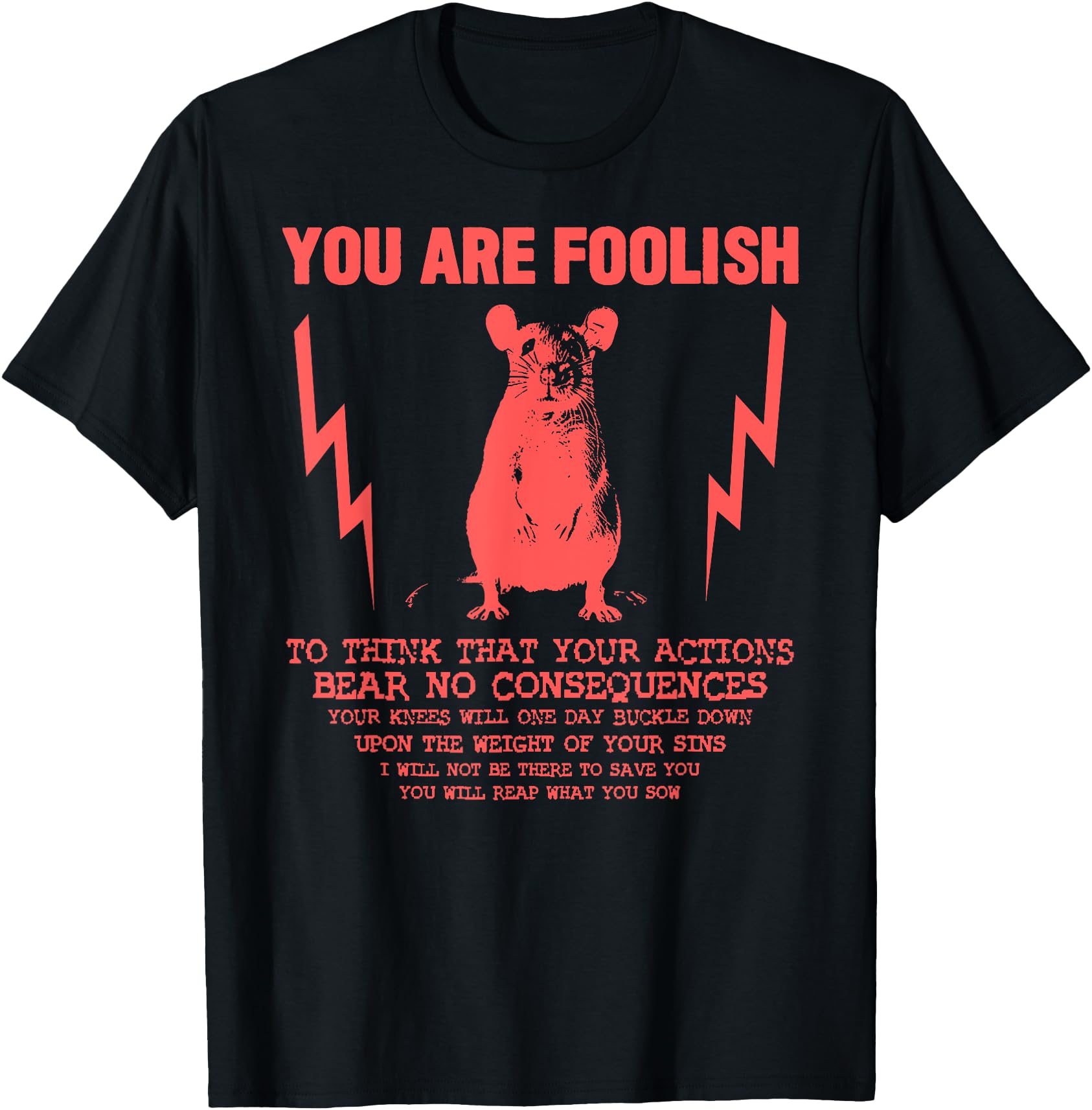 You Are Foolish Rat T-Shirt You Are Foolish Rat Japanese