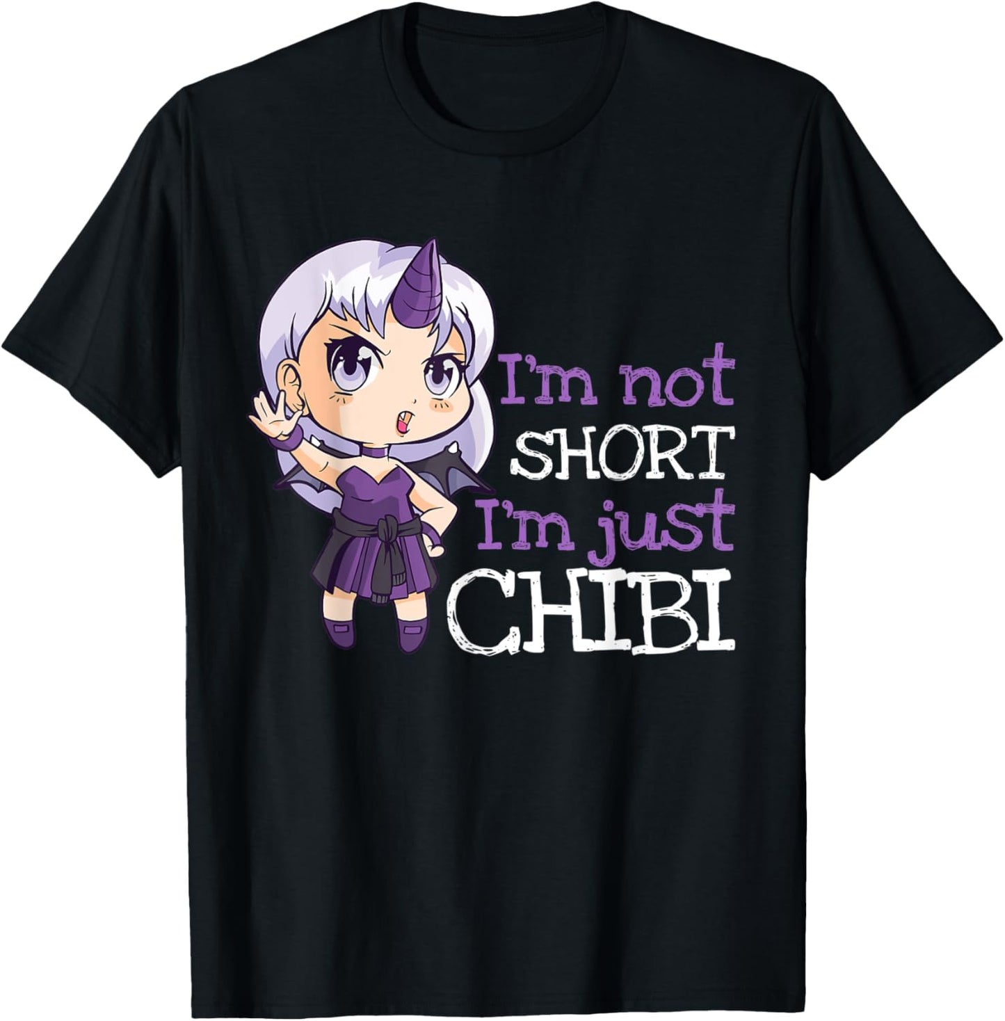 Kawaii Anime Girl Pastel Goth Girl I'm Not Short I'm Chibi