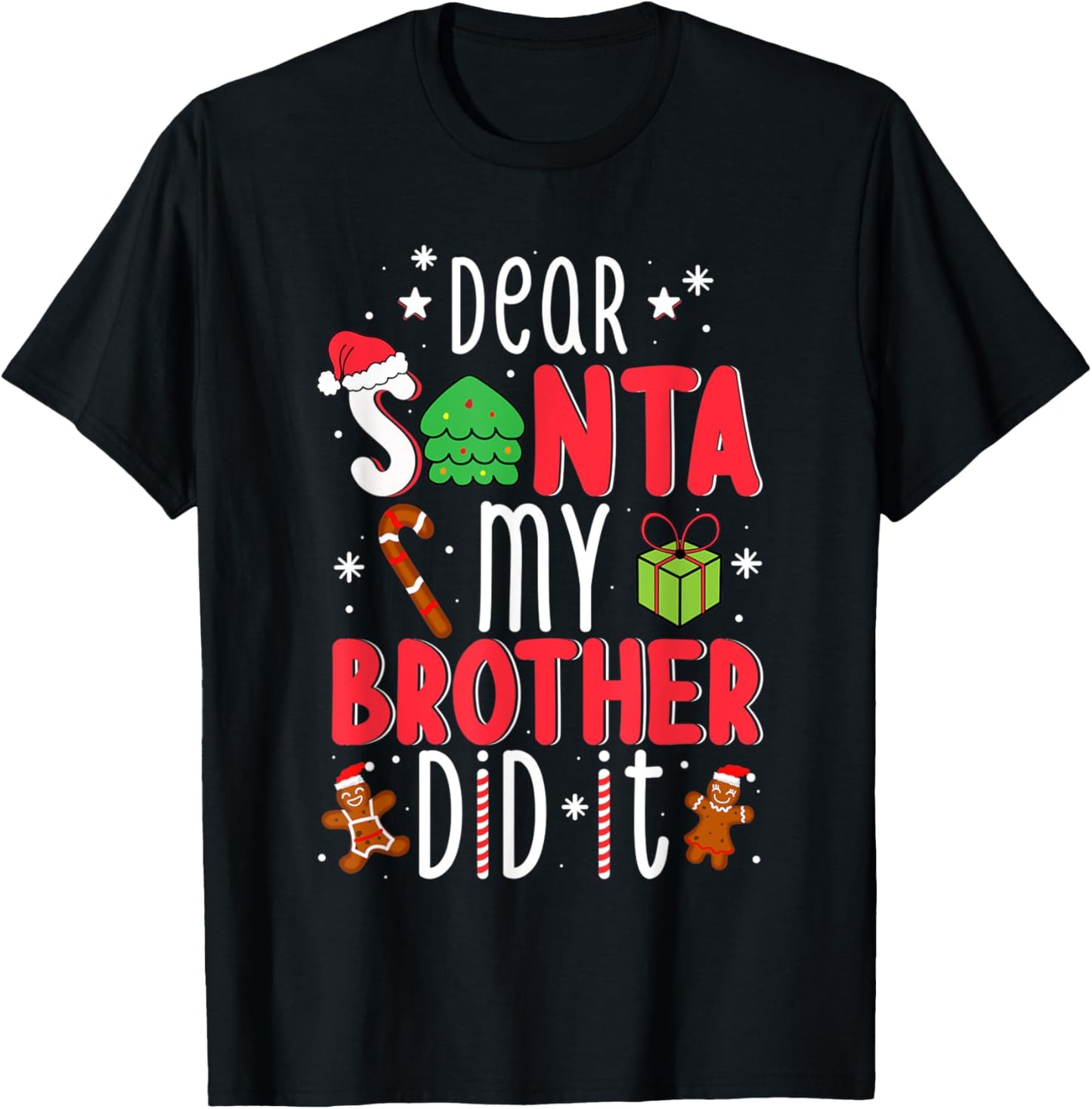 Dear Santa My Brother Did It Christmas Pajama Girl Kids Boys