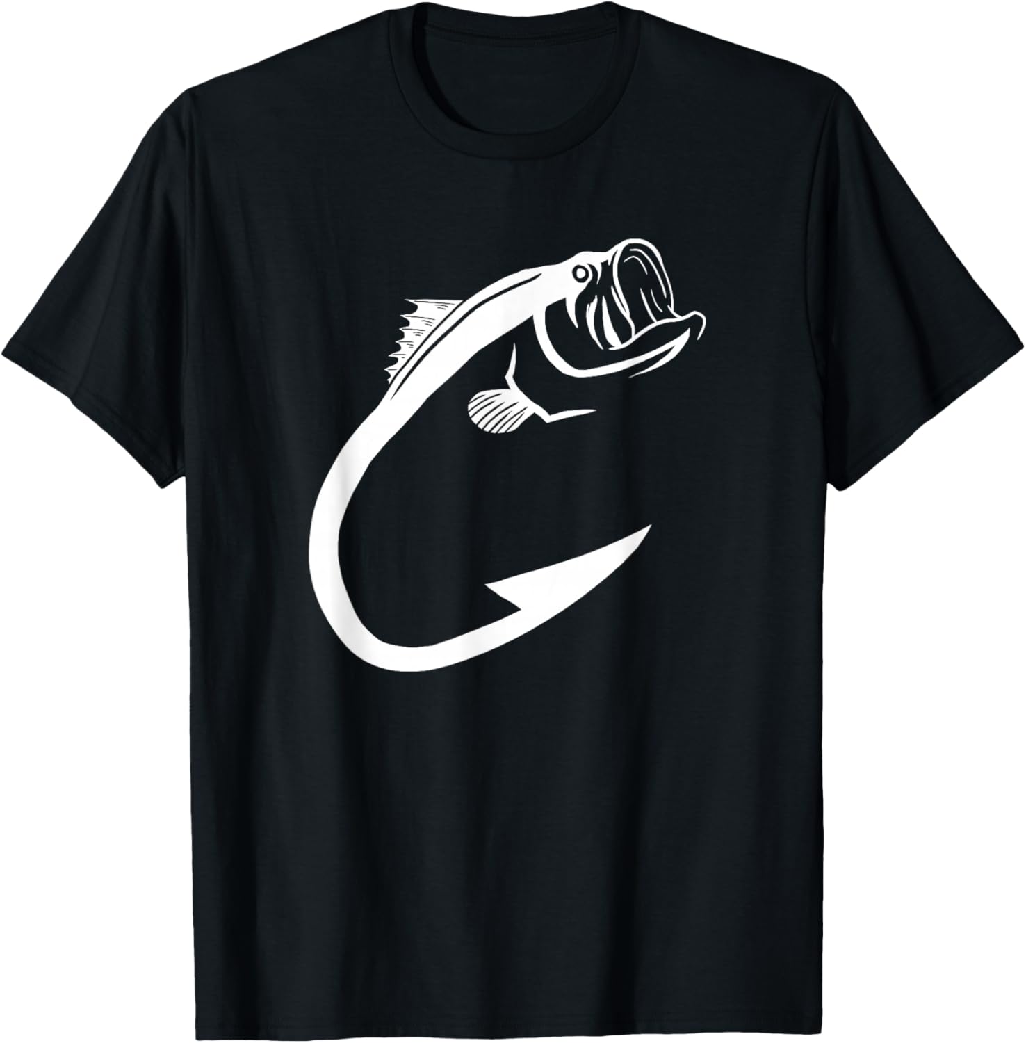 Fish Hook Minimal Art Cool Fishing Lover Art Lover Gift
