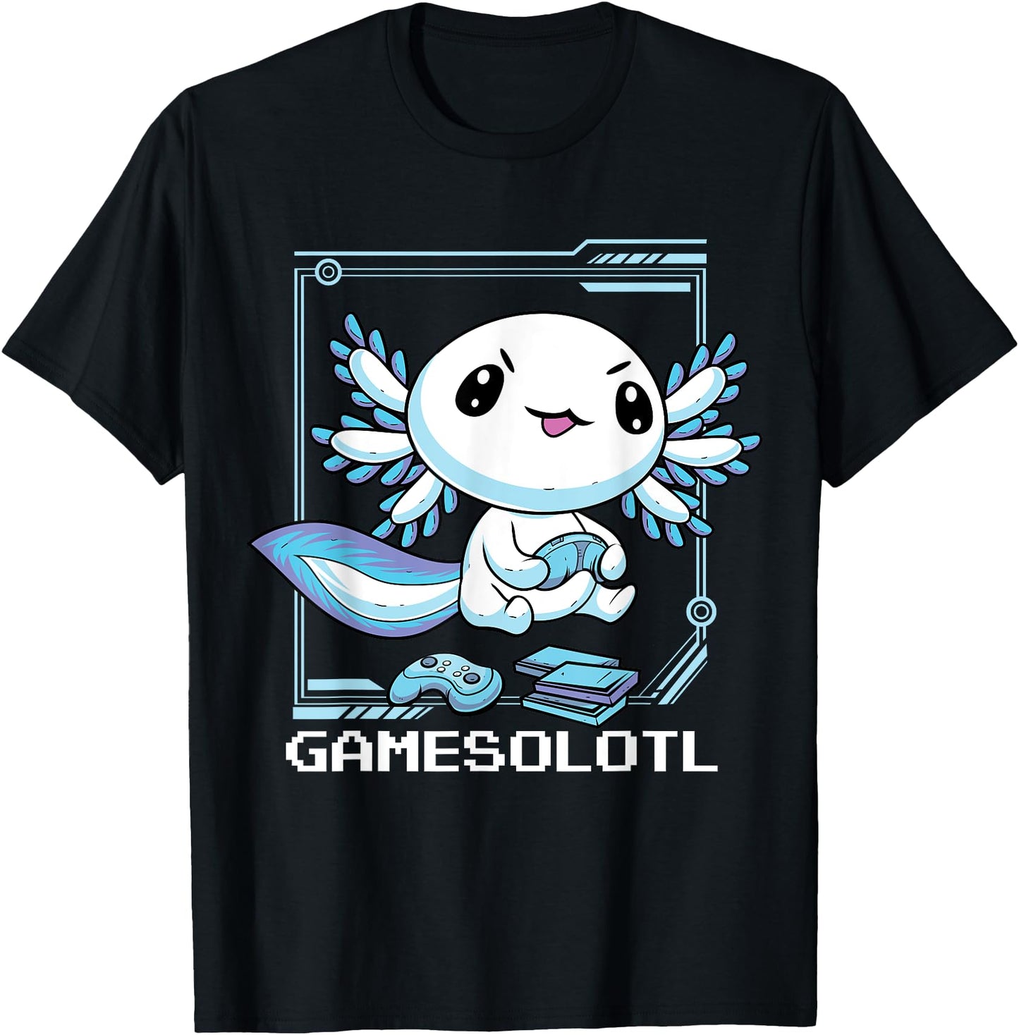 Gamer Axolotl Gamesolotl Fish Gaming Video Gamer Anime