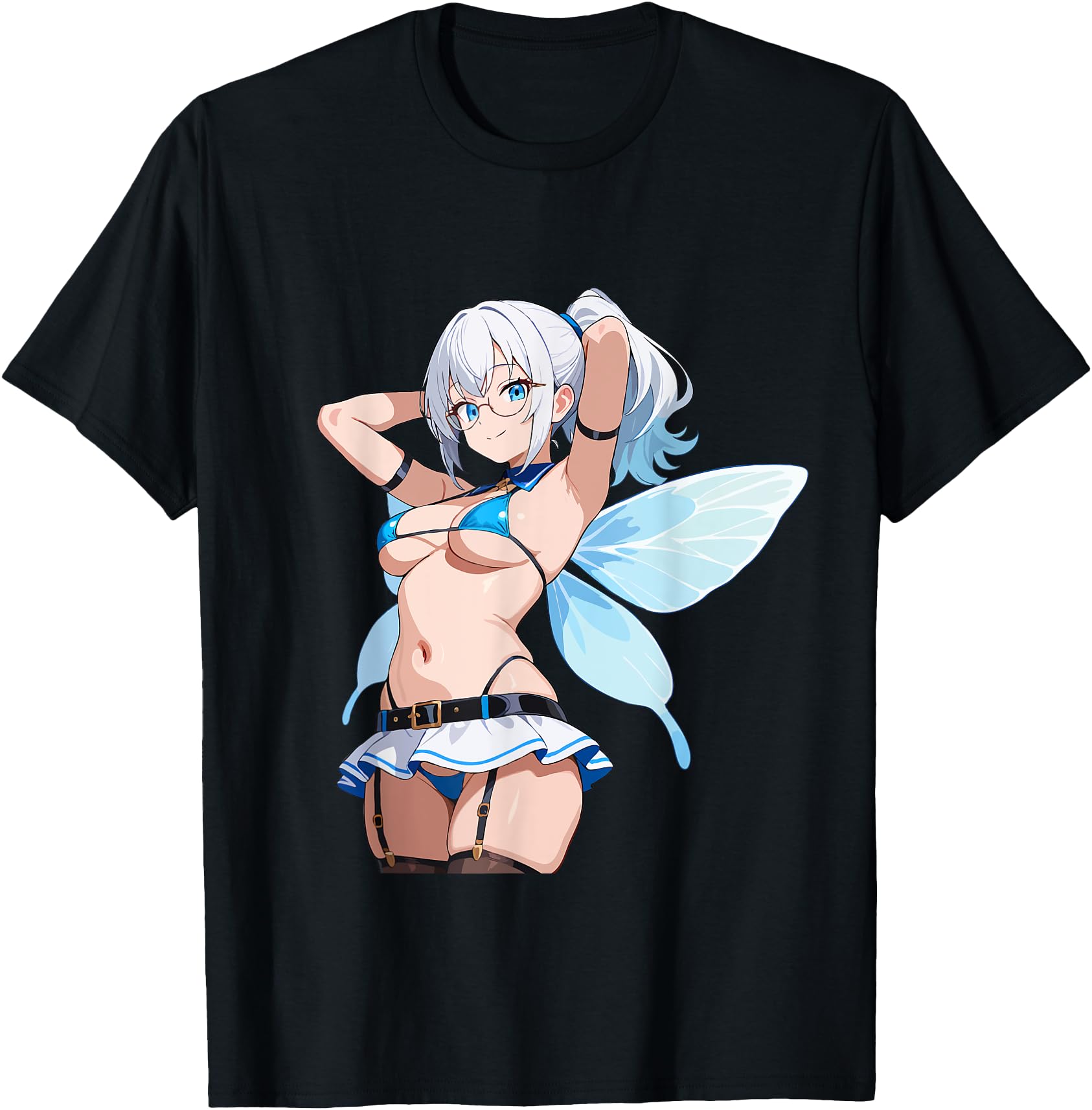 Waifu Sexy Anime Girl Fairy Glasses Japanese Style