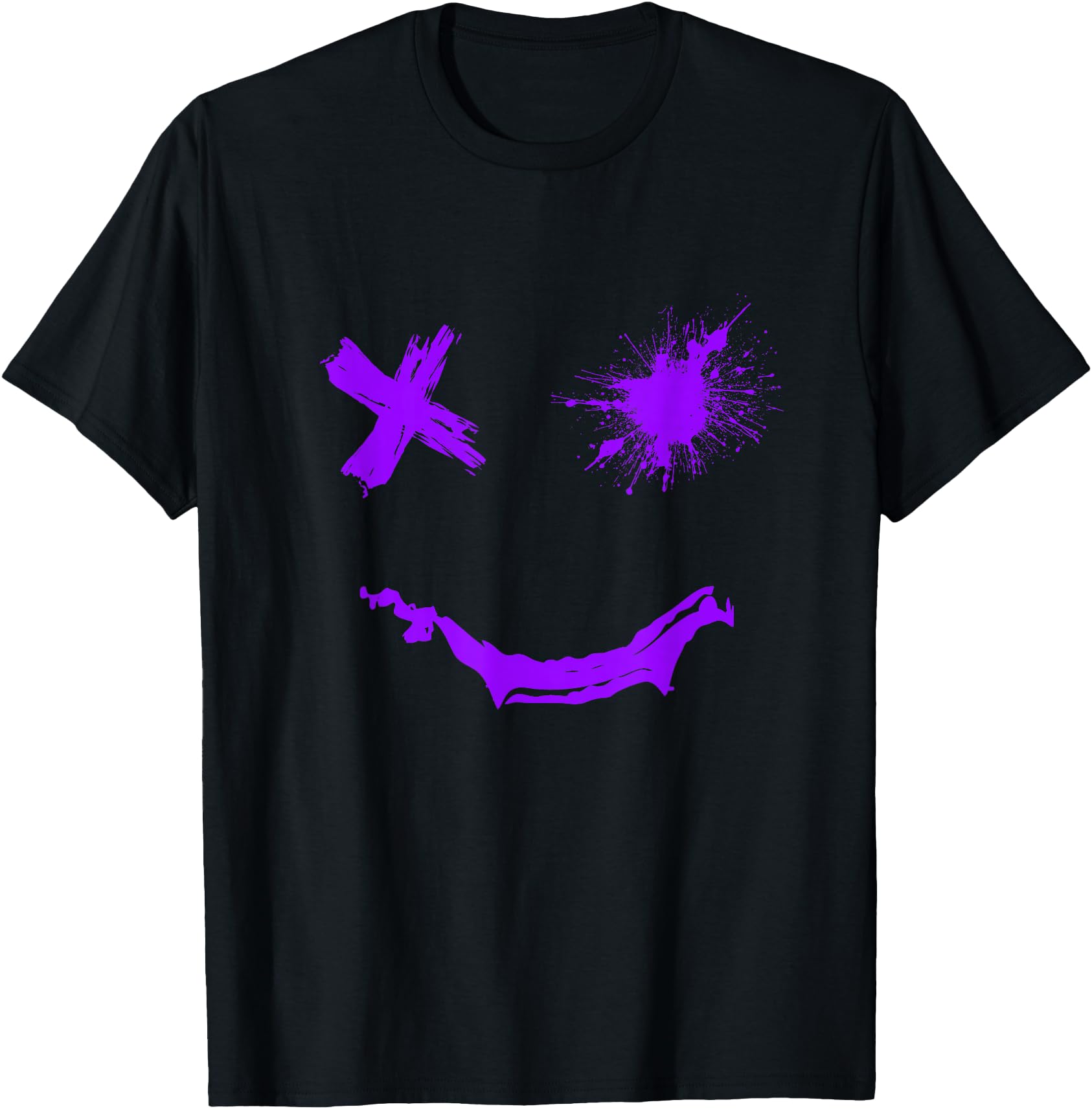 Purple Grunge Smile Purple Color Graphic