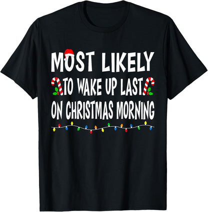 Most Likely To Christmas Xmas Family Matching Pajamas Funny