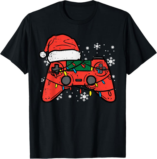 Christmas Gamer Controller Xmas Boys Kids Youth Men Teen T-Shirt