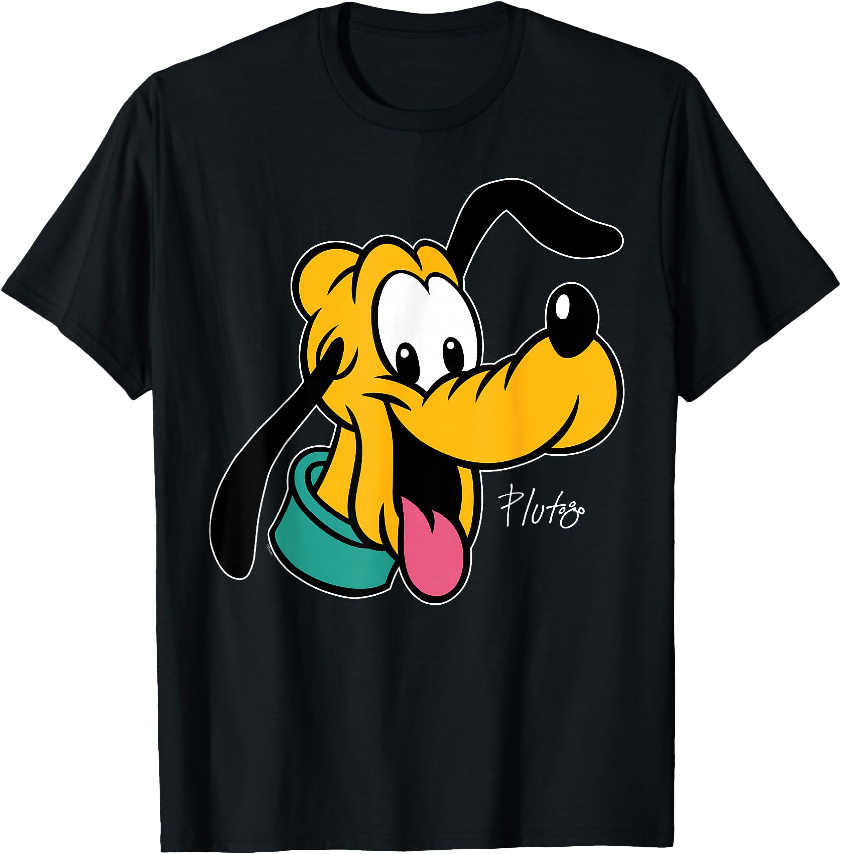 Disney Pluto Big Face Retro Character Trip Matching