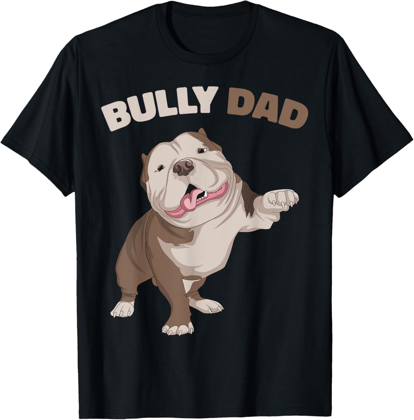 American Bully Dad Dog Owner Father Funny Men T-Shirt