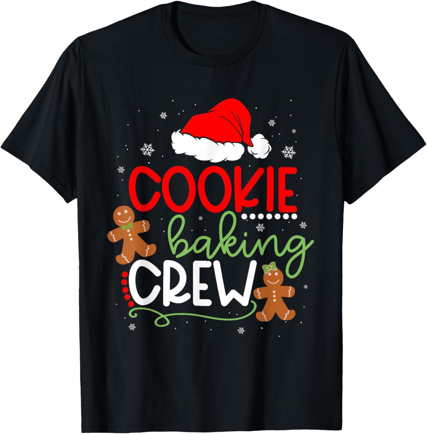 Merry Christmas Cookie Baking Crew Ginger Santa Pajamas Xmas