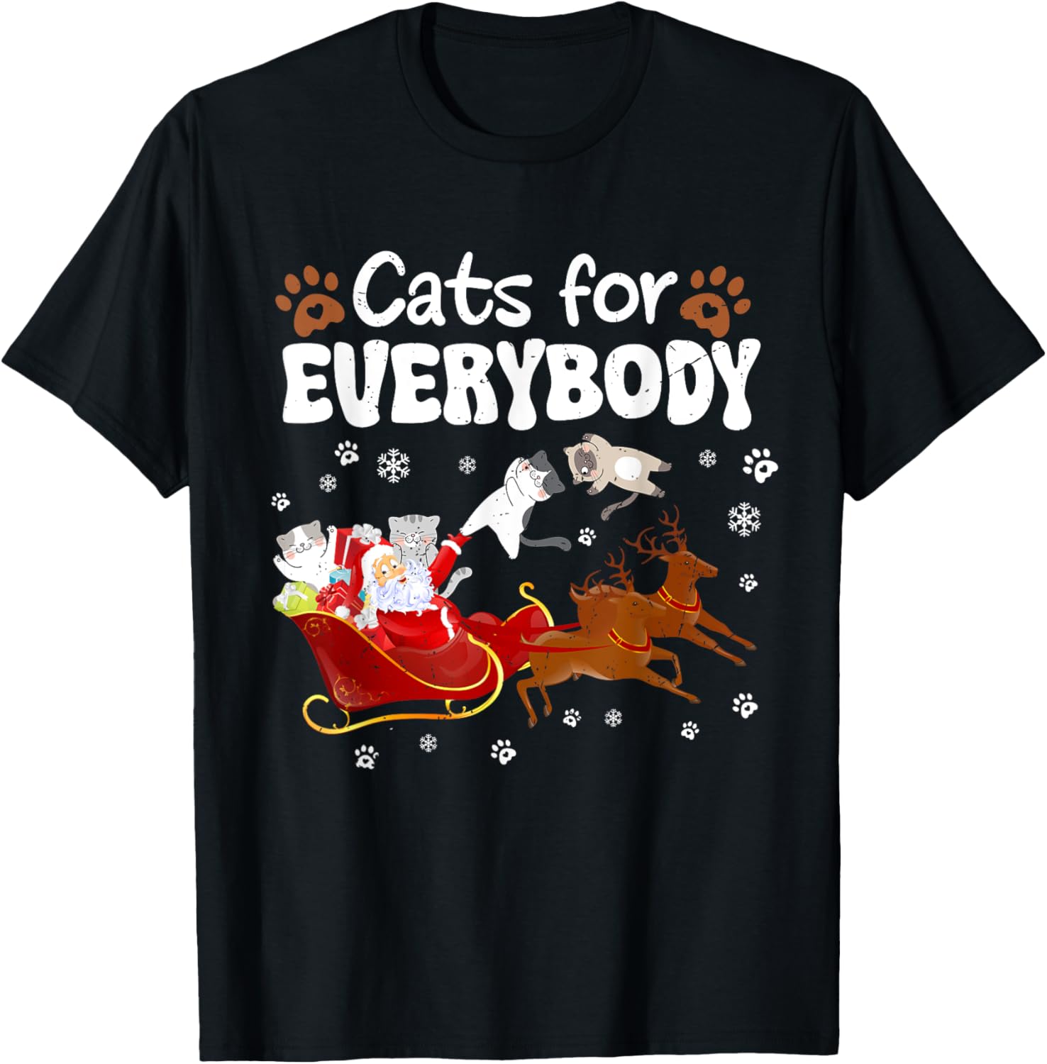 Cats For Everybody Christmas Cat Kitty Kitten Meow Xmas Men Women Kids