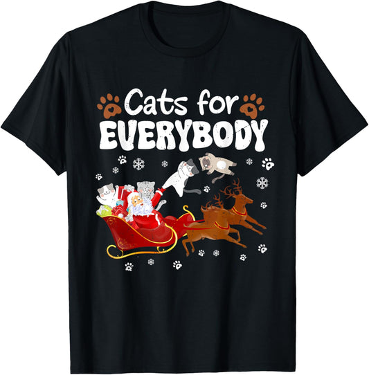 Cats For Everybody Christmas Cat Kitty Kitten Meow Xmas Men Women Kids