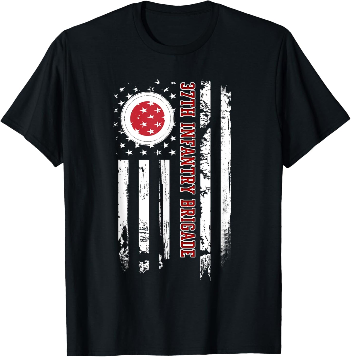 37th Infantry Brigade Veteran USA Flag Veterans Day Xmas Women Men