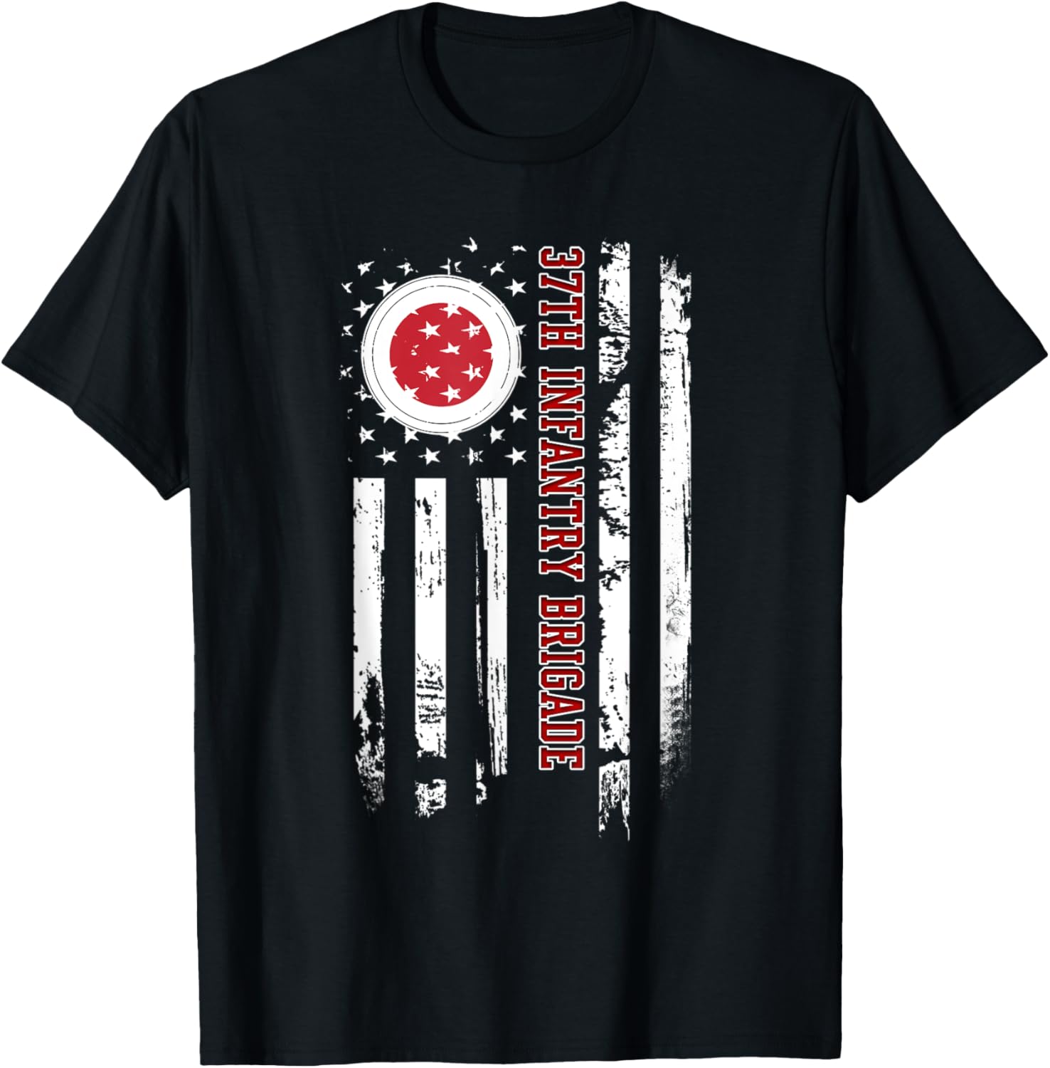 37th Infantry Brigade Veteran USA Flag Veterans Day Xmas Women Men