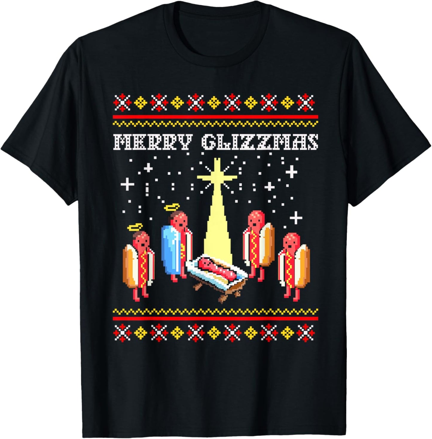 Funny Merry Glizzmas Hot Dogs Family Group Ugly Christmas