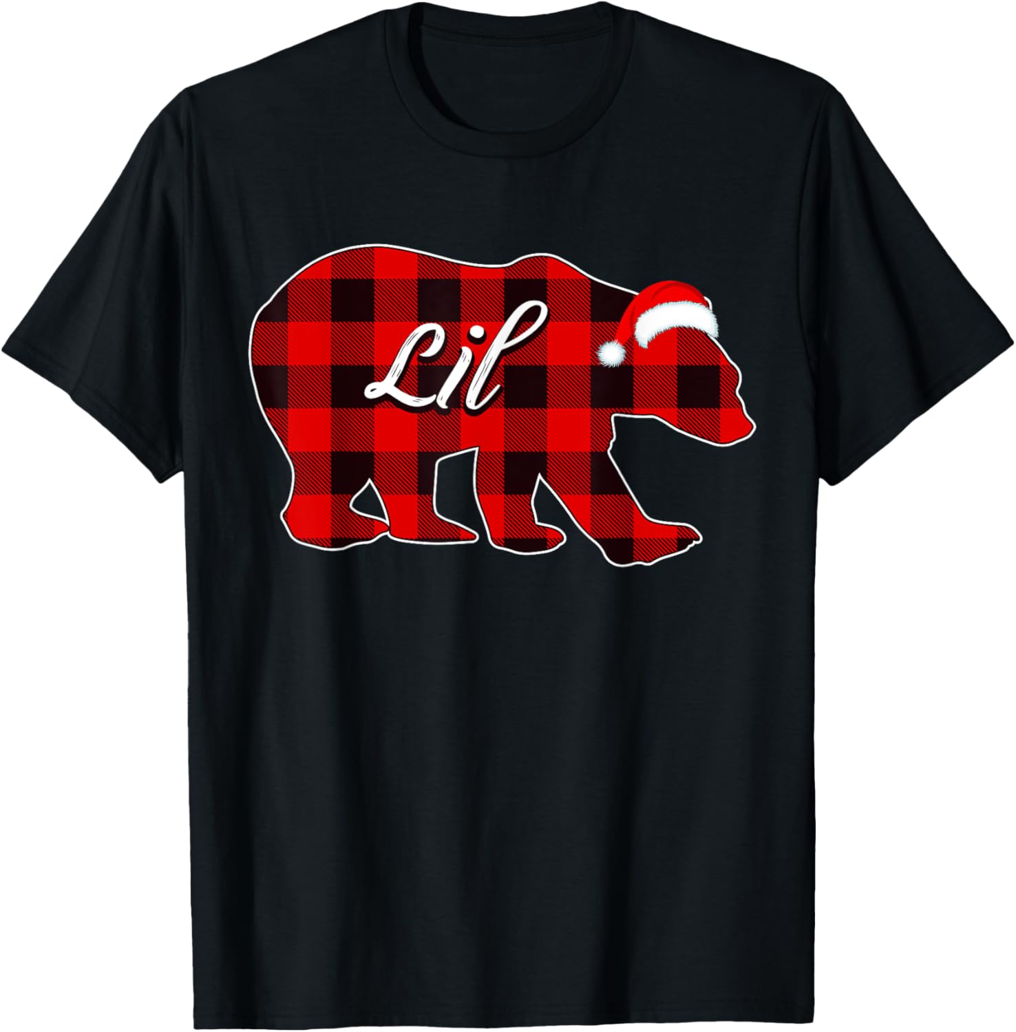 Lil Bear Red Plaid Christmas Pajama Bear Family Xmas