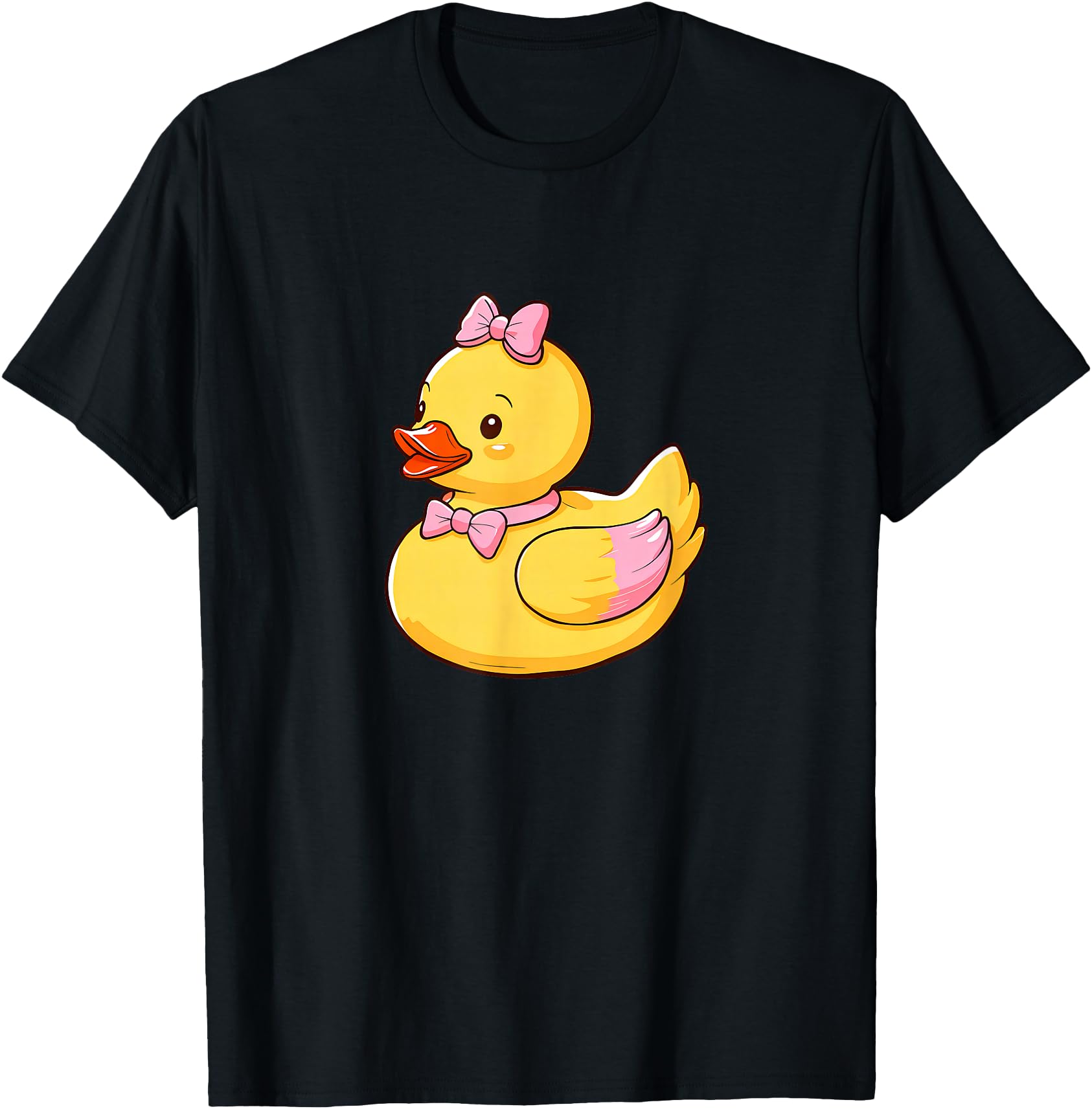 Quacktastic Duck Party Outfit Cute Girly Rubber Duckie Women Unisex T-Shirt Black Cartoon Rubber Duck Themed Celebration Gift Summer Beach Holiday