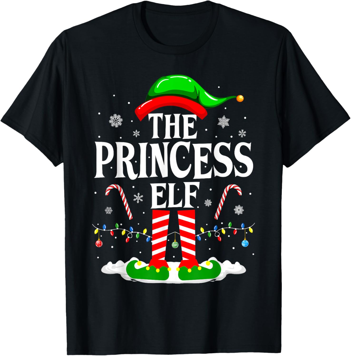 The Princess Elf Funny Xmas Matching Family Christmas Party