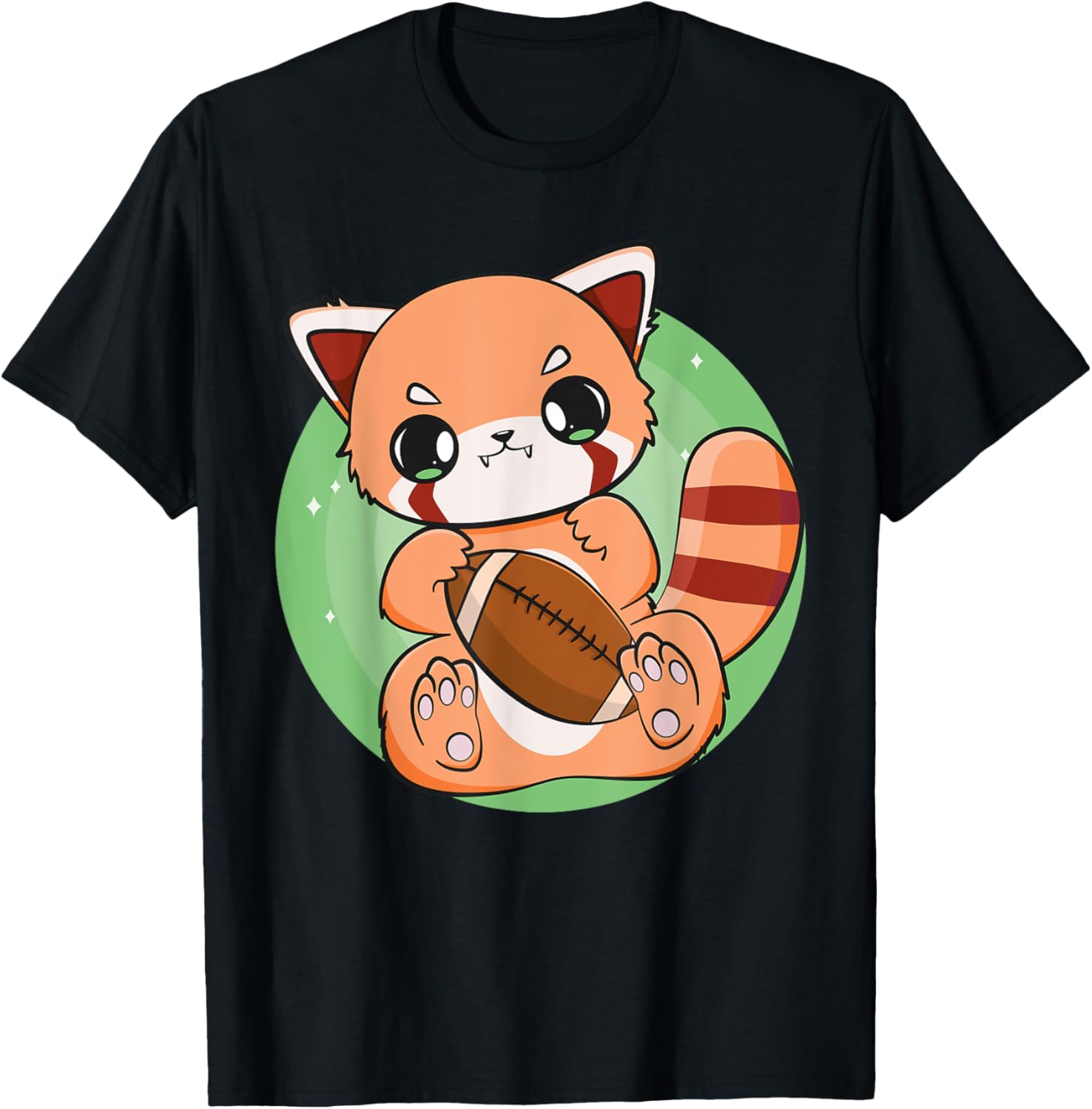 Red Panda With Football Team Sport Chibi Anime