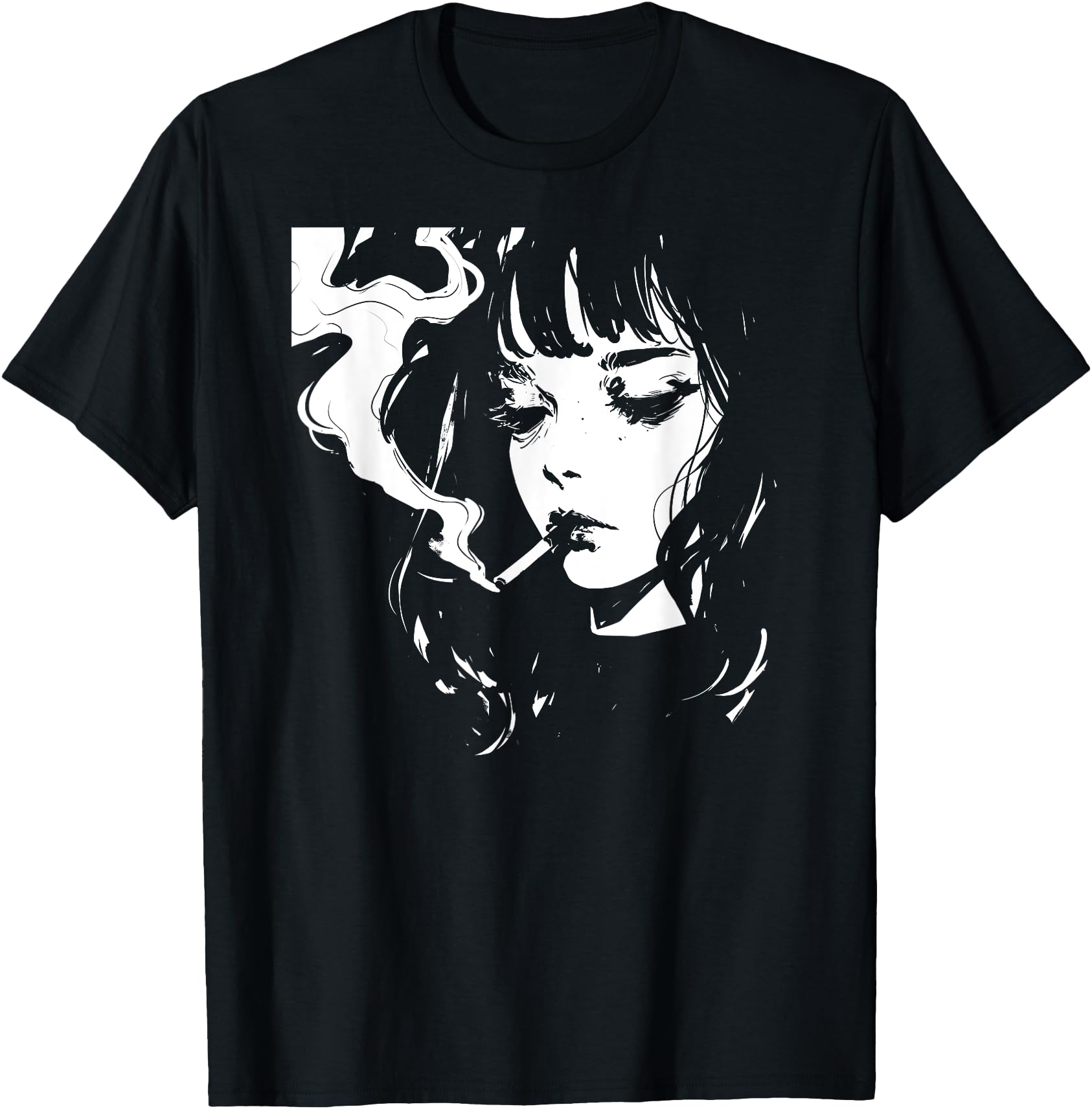 Soft Grunge Kawaii Anime Girl Smoking Waifu Otaku Japanese