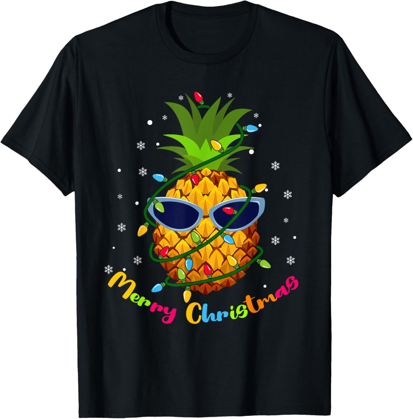 Pineapple Christmas Tree Lights Xmas Lovers Kid Men Women