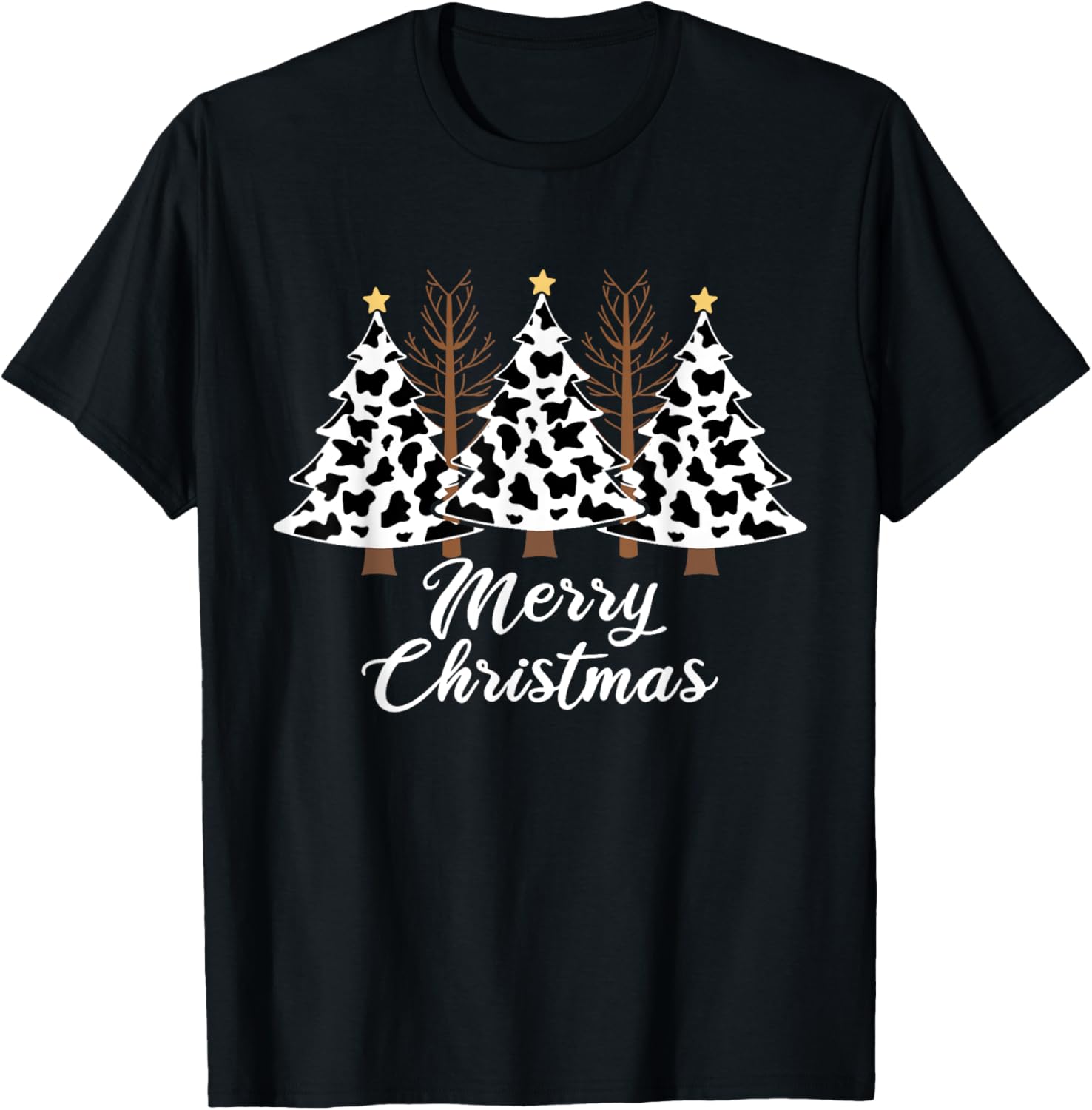 Merry Christmas Tree Cow Print Xmas For Men And Women