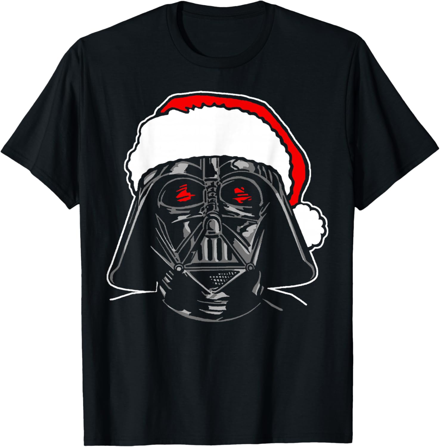 Star Wars Christmas Darth Vader Santa Hat Sketch Disney+