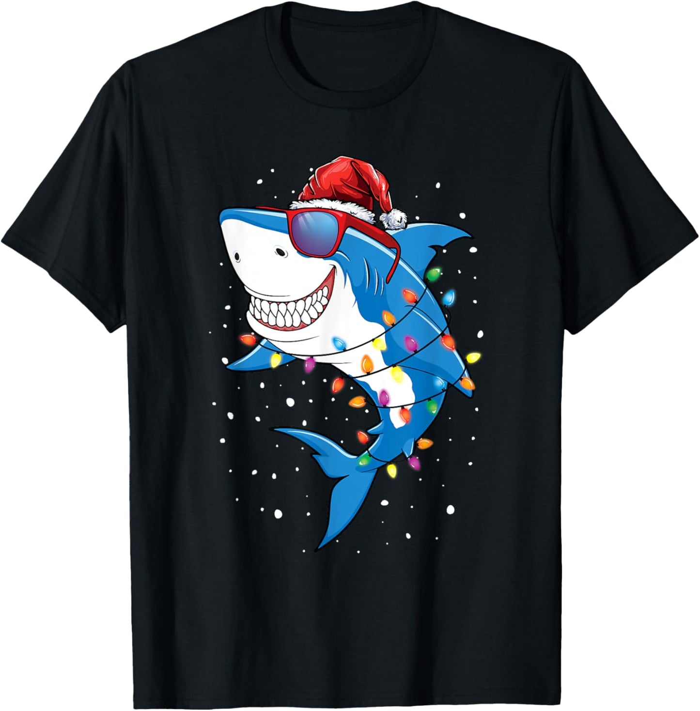Christmas Shark Shirt Xmas Funny Santa Shark