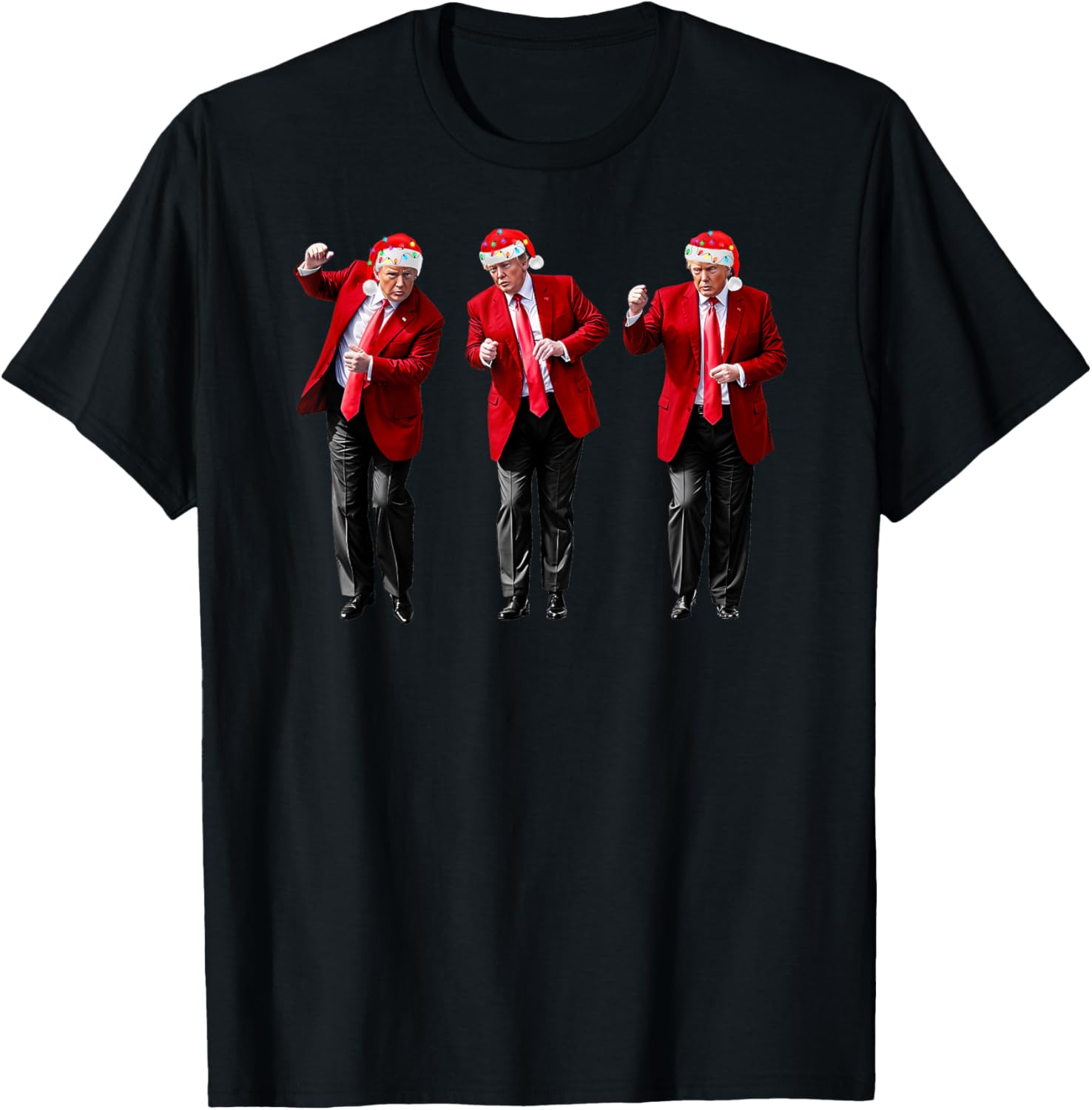 Christmas Donald Trump President 2024 Dancing Funny Santa T-Shirt