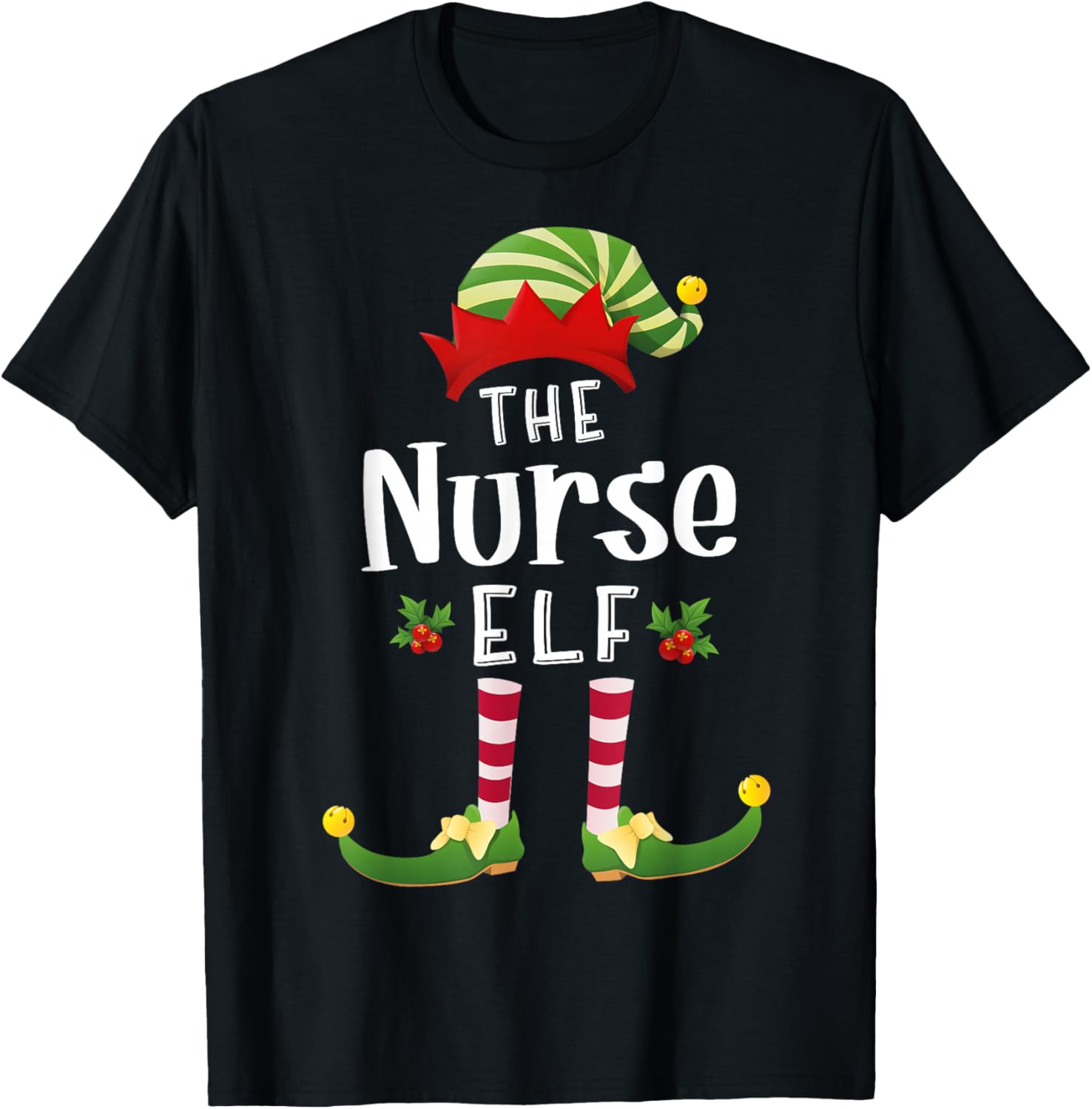Nurse Christmas Elf Matching Pajama X-Mas Party