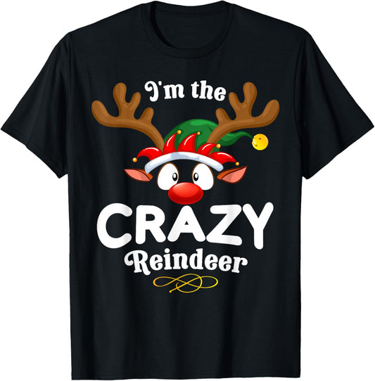 Christmas PJS Crazy XMas Reindeer Matching